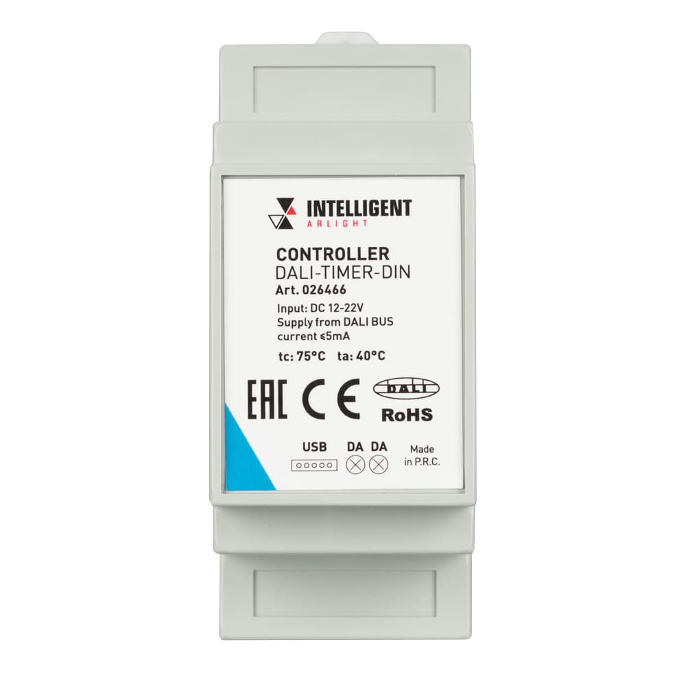 INTELLIGENT ARLIGHT Контроллер DALI-TIMER-DIN (DALI-BUS, RTC) (IARL, DIN-рейка) 026466 — фото 2