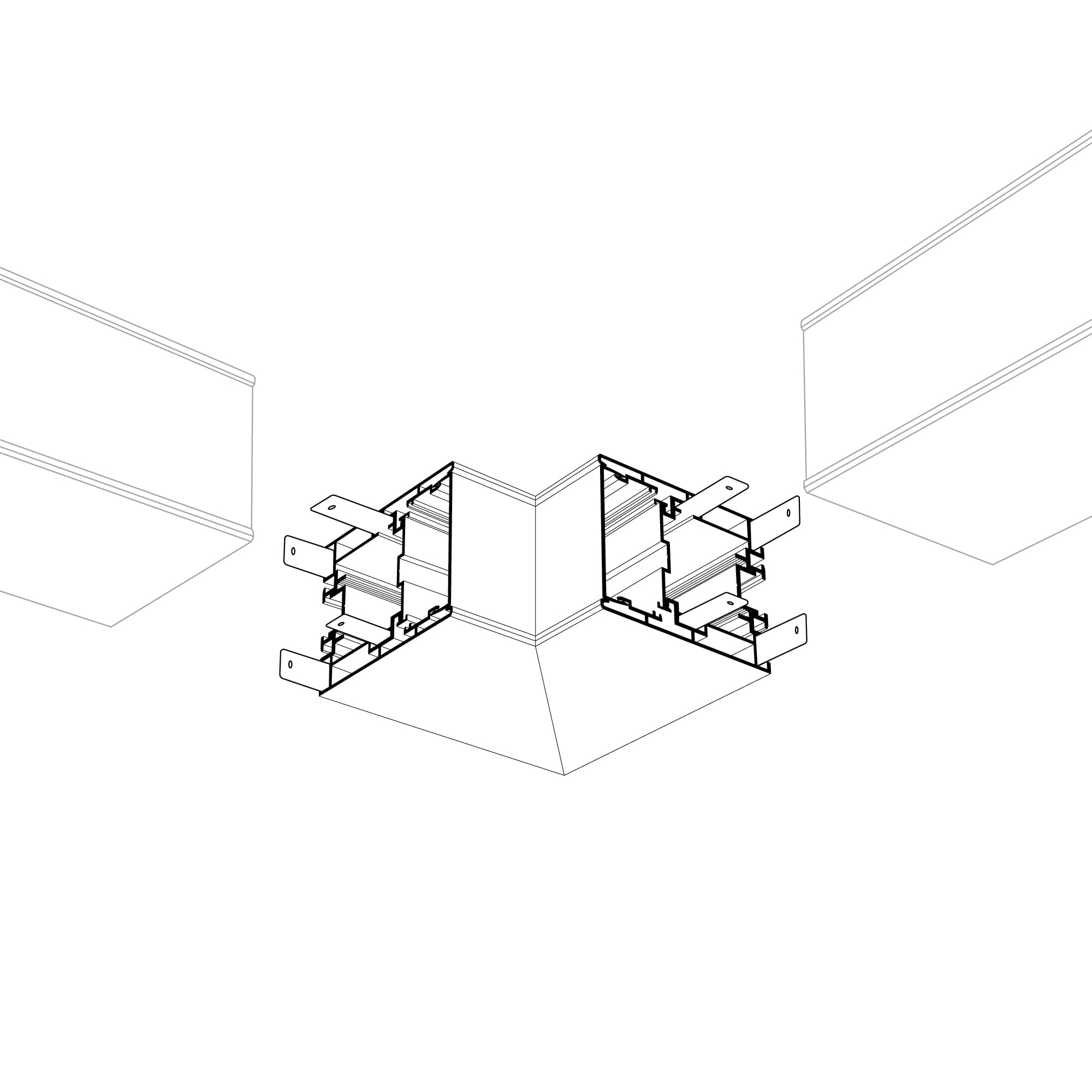 Угол S2-LINE-5470-L90N внутренний (Arlight, Металл) 021256 — фото 2