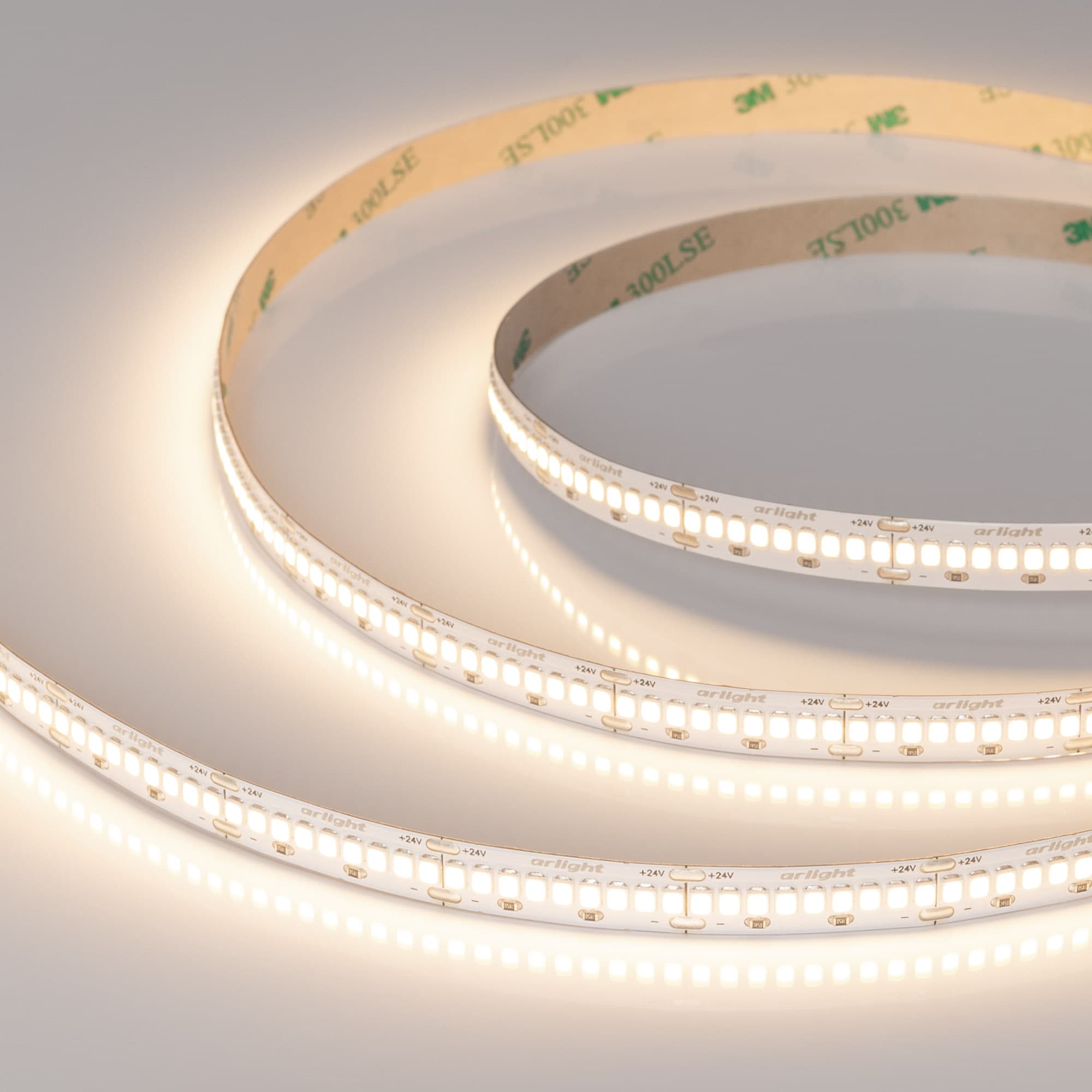 Светодиодная лента ULTRA-A288-10mm 24V Warm3000 (17 W/m, IP20, 5m) (Arlight, высок.эфф.200 лм/Вт) 054931 — фото 1