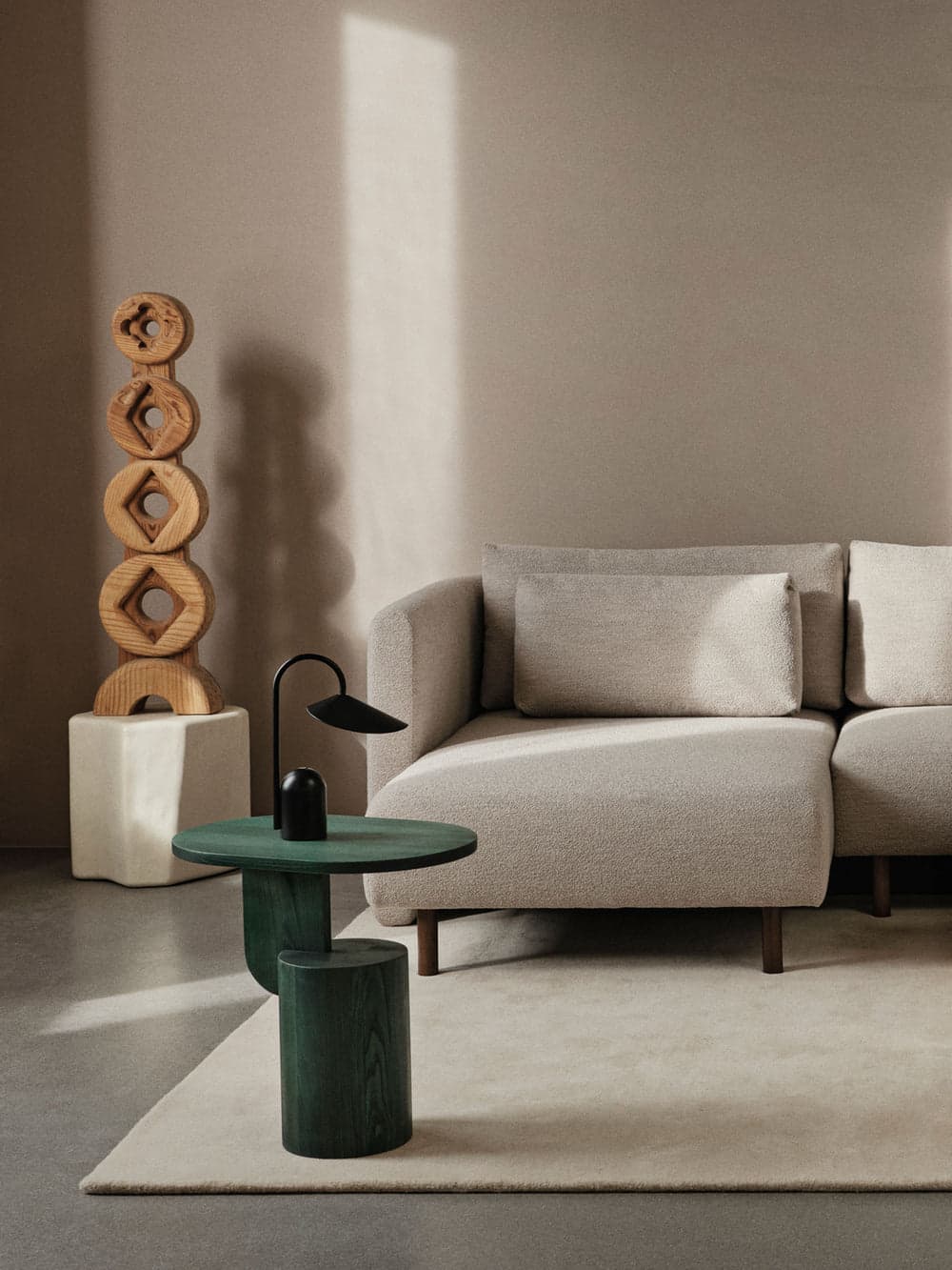 Ferm Living Insert Side Table - Myrtle Green Stained ferm LIVING — фото 4