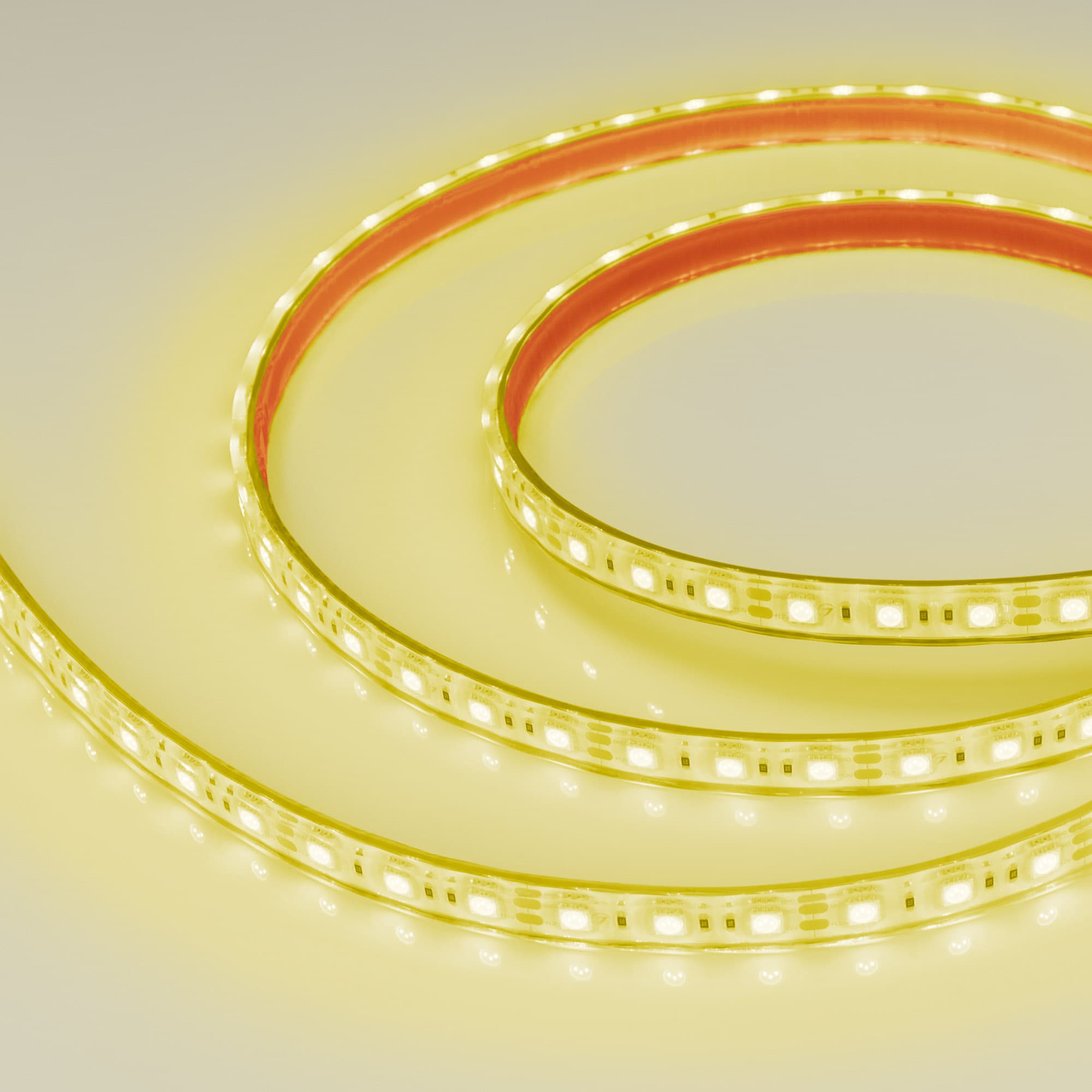 Светодиодная лента герметичная RTW-PFS-B60-13mm 12V Yellow (14.4 W/m, IP68, 5060, 5m) (Arlight, 14.4 Вт/м, IP68) 036291 — фото 1