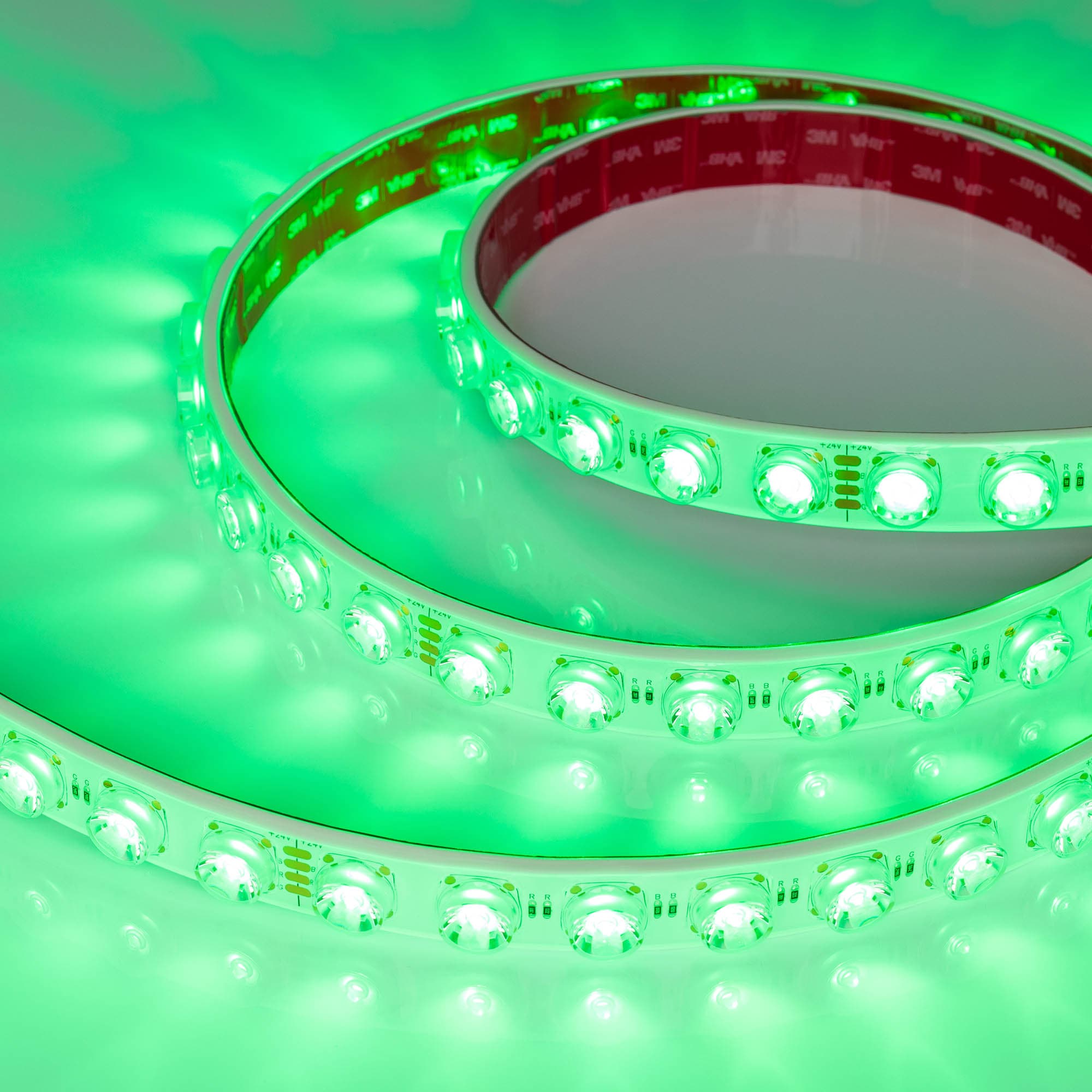 Светодиодная лента герметичная FLT-PS-S42-23mm 24V RGB (21 W/m, IP67, 15deg, 5m) (Arlight, -) 049283 — фото 2