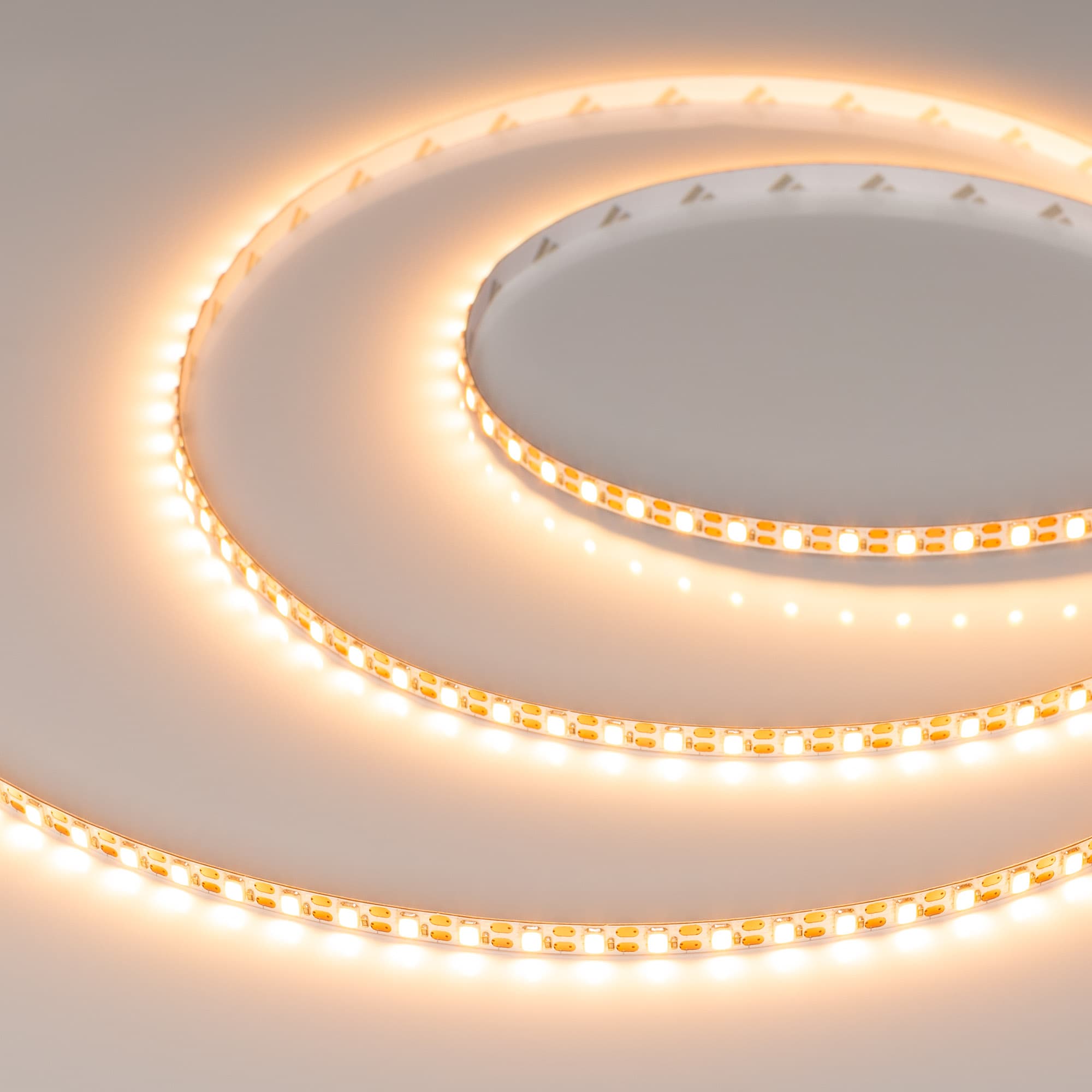 Светодиодная лента FC-A120-5mm 24V Warm2400-CX1 (10 W/m, IP20, 5m) (Arlight, резка 1 светодиод) 052783 — фото 1