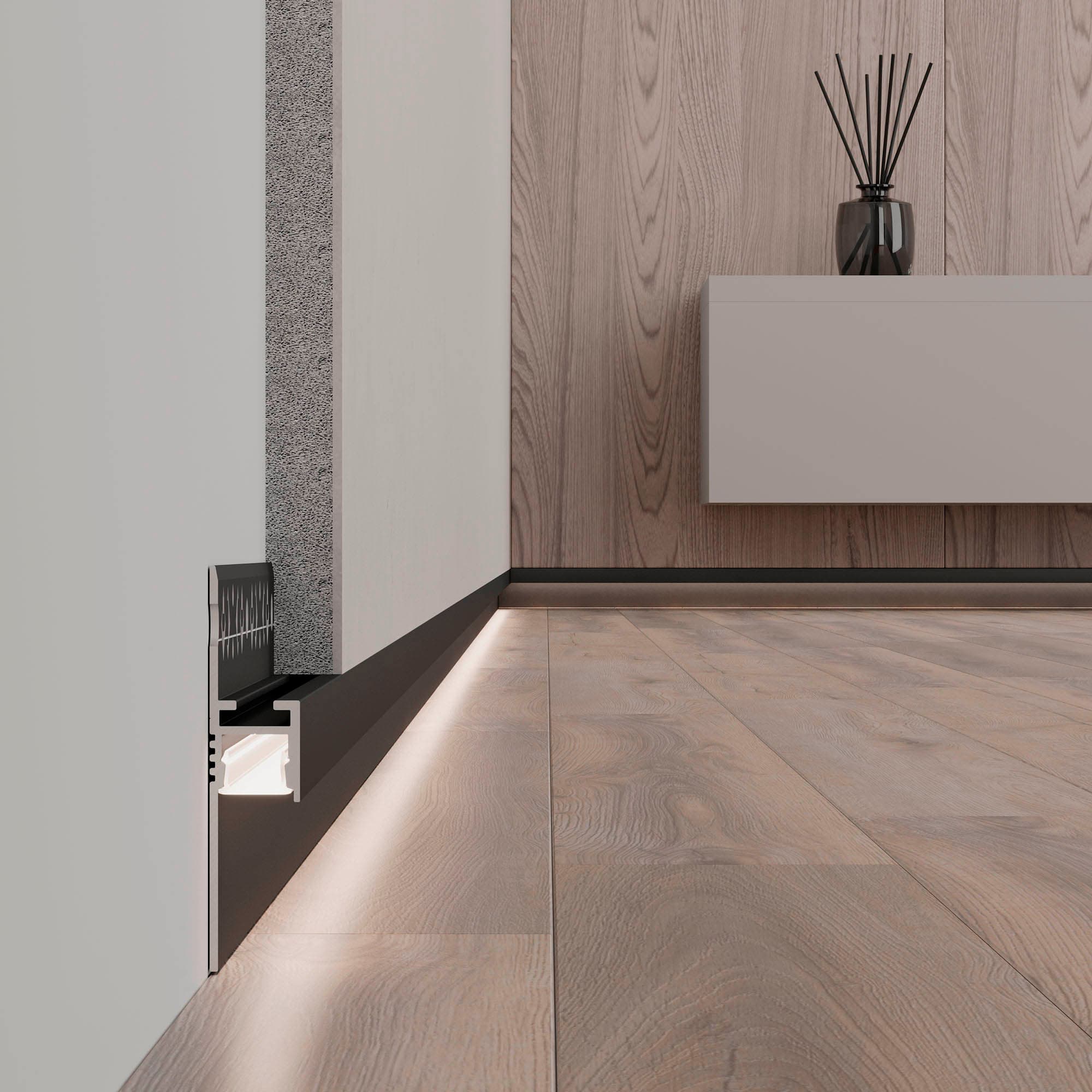 Профиль ARH-PLINTUS-FANTOM-2000 BLACK (Arlight, Алюминий) 038550 — фото 4