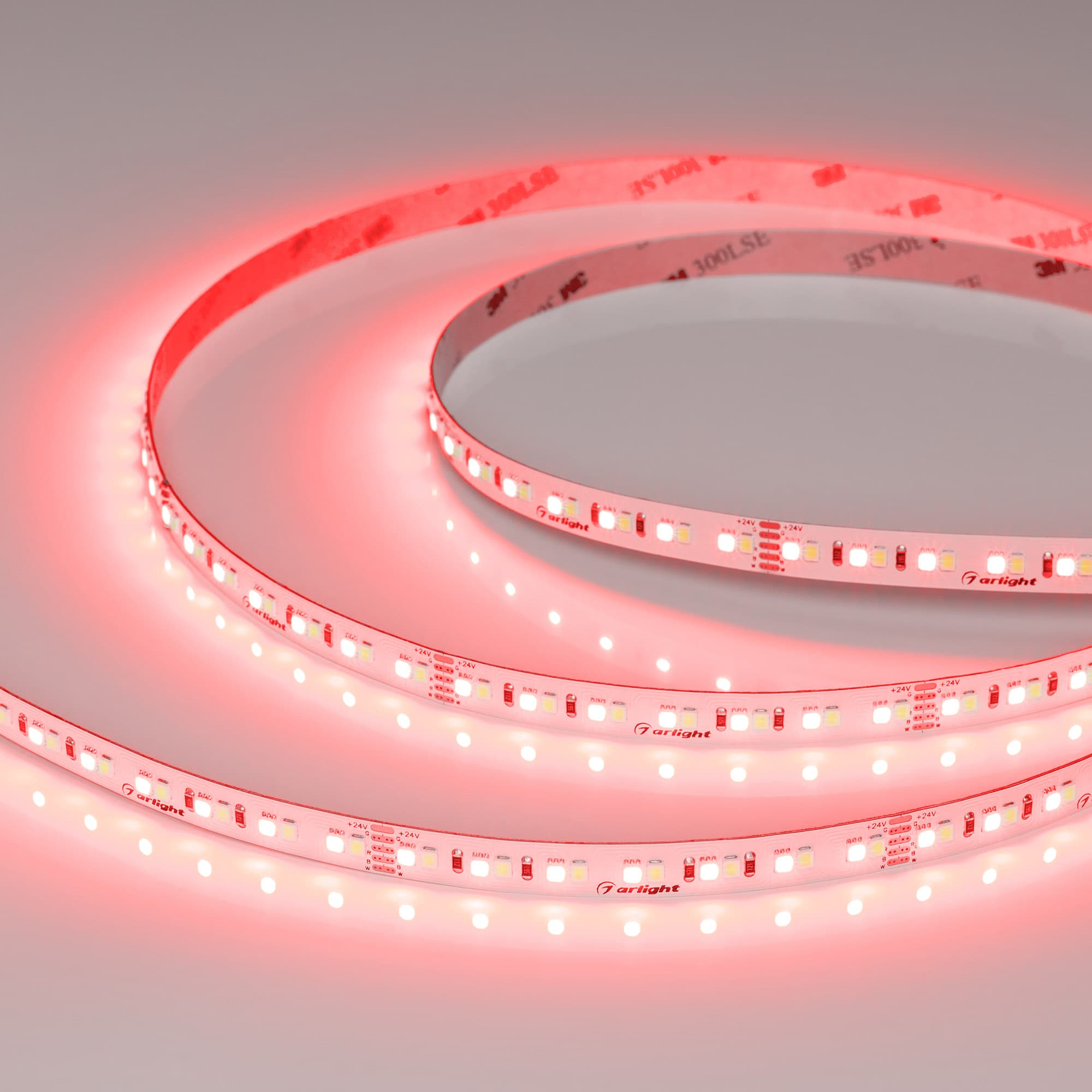 Светодиодная лента RT-A168-10mm 24V RGBW-White (20 W/m, IP20, 5m) (Arlight, высок.эфф.150 лм/Вт) 056877 — фото 2