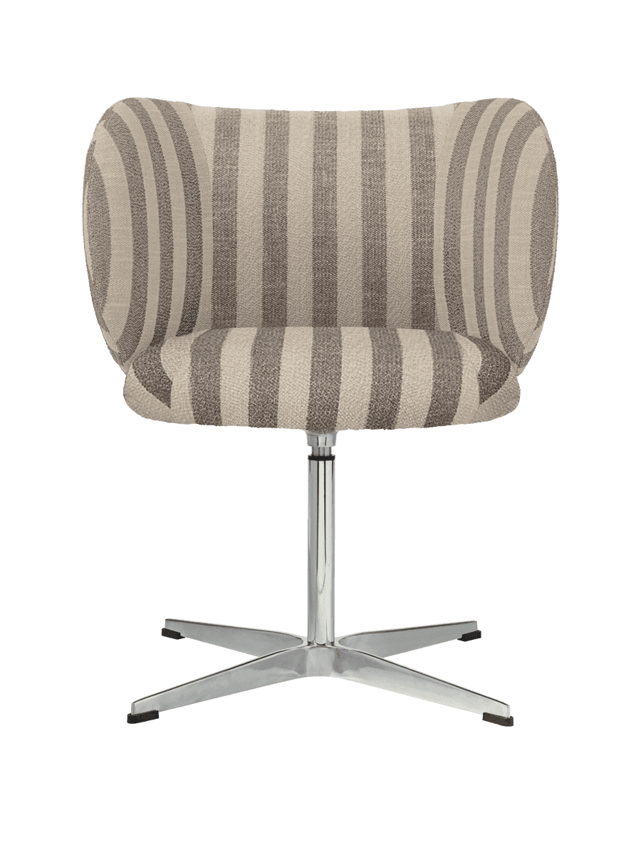 Ferm Living Rico Dining Chair - Swivel - Louisiana - Sand/Off-White