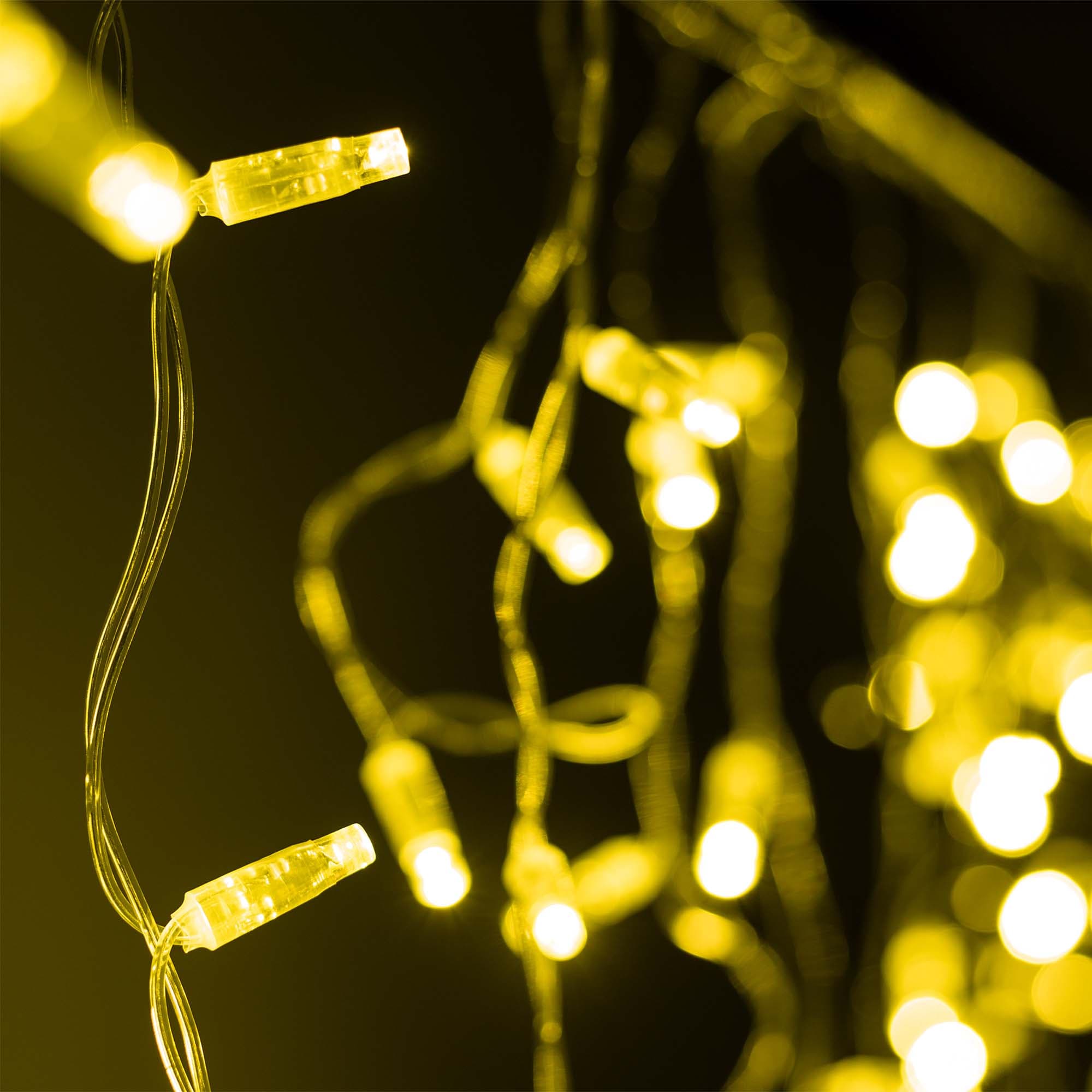 Arlight Светодиодная гирлянда ARD-EDGE-CLASSIC-2400x600-CLEAR-88LED-STD Gold (230V, 6W) (Ardecoled, IP65) 031185