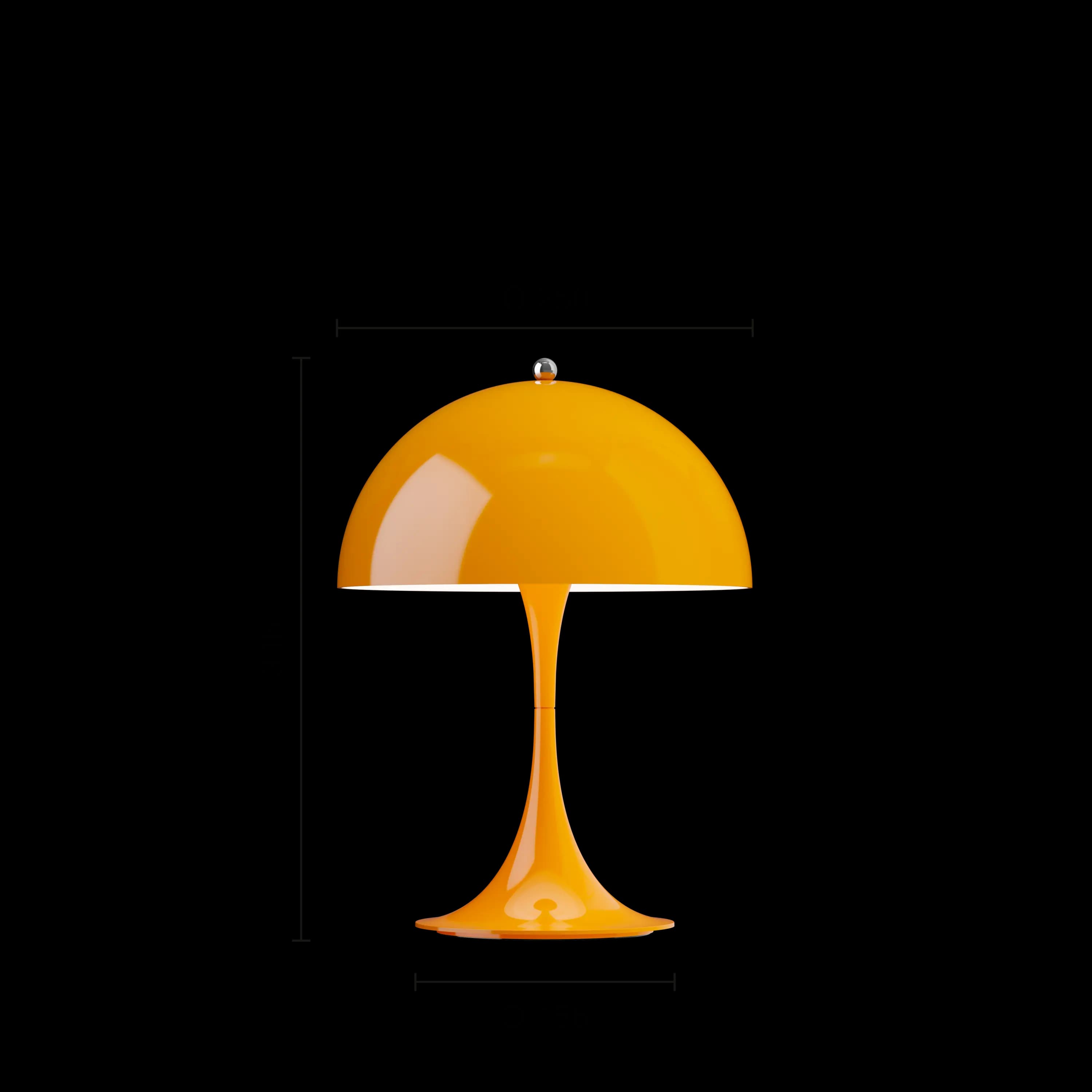 Louis Poulsen Panthella 250 Portable Lamp Opaque orange — фото 5