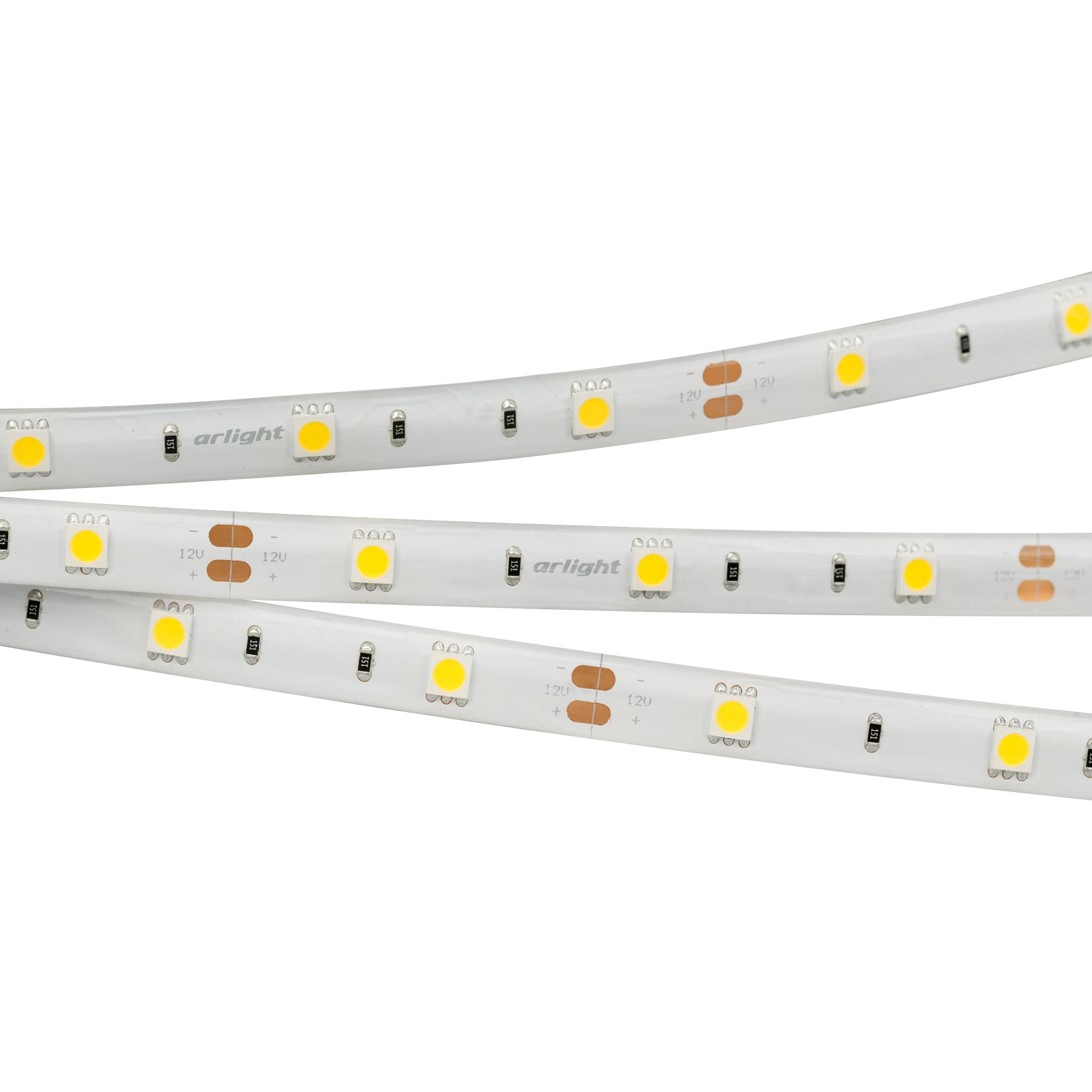 Светодиодная лента RTW 2-5000SE 12V Day (5060, 150 LED, LUX) (Arlight, 7.2 Вт/м, IP65) 016843(1) — фото 1