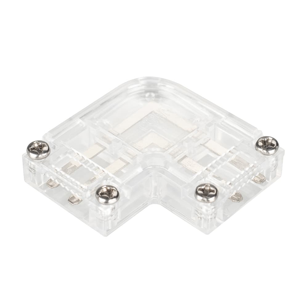 Коннектор угловой для ленты ARL-50000PV (15.5x6mm) прозрачный (Arlight, Пластик) 027062 — фото 1