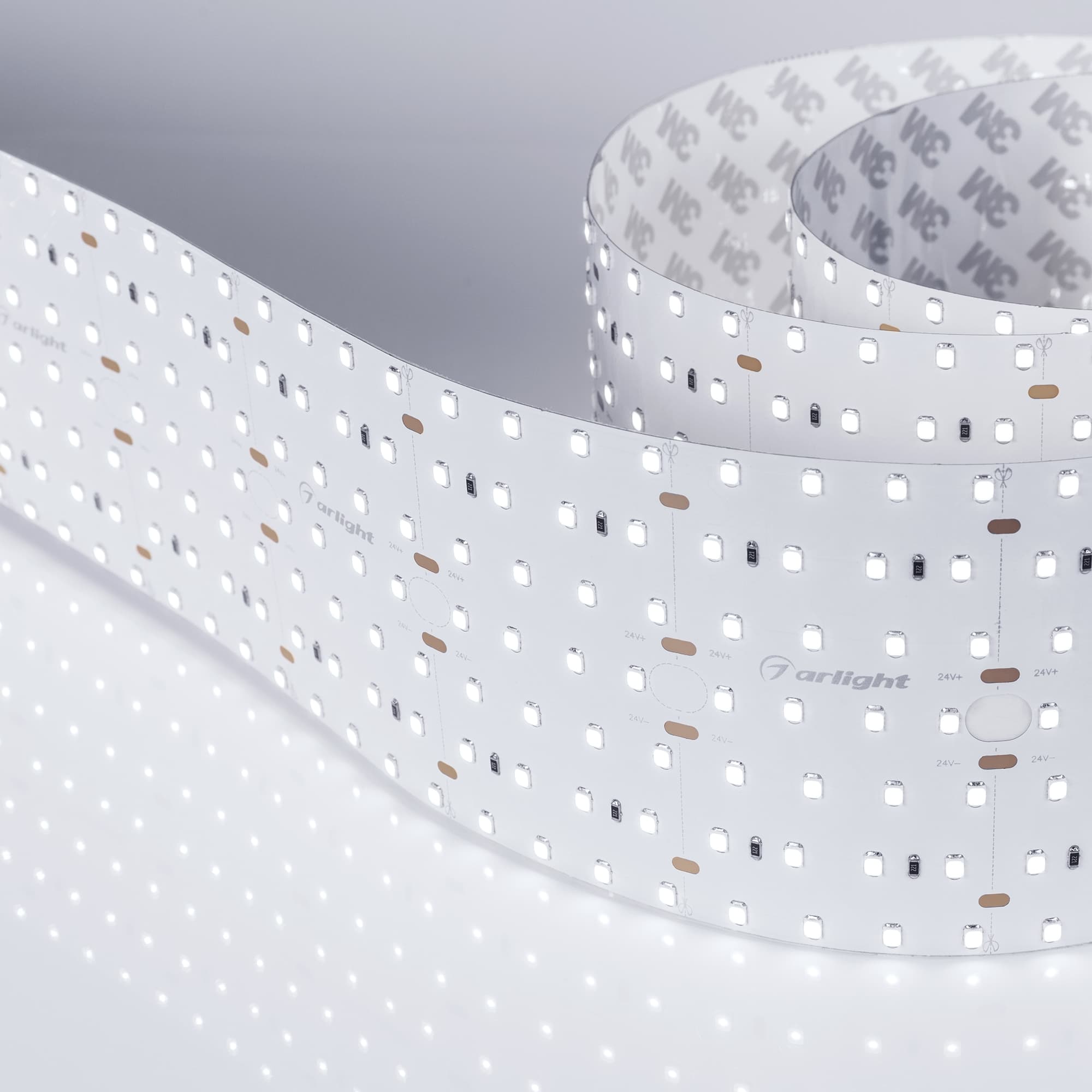 Светодиодная лента S2-2500 24V White 5500K 85mm (2835, 560 LED/m, LUX) (Arlight, 40 Вт/м, IP20) 021209 — фото 3