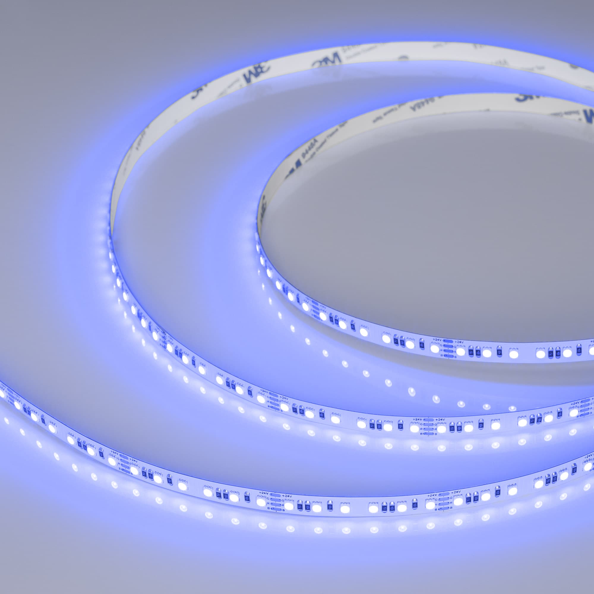 Светодиодная лента RT-A120-8mm 24V RGB (12 W/m, IP20, 2835, 5m) (Arlight, 5 лет) 042905 — фото 3