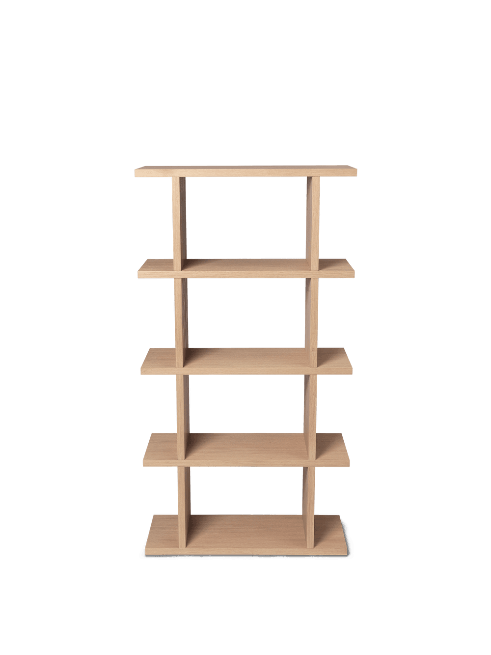 Ferm Living Kona Bookcase - 1x4 - Natural Oak Veneer — фото 2