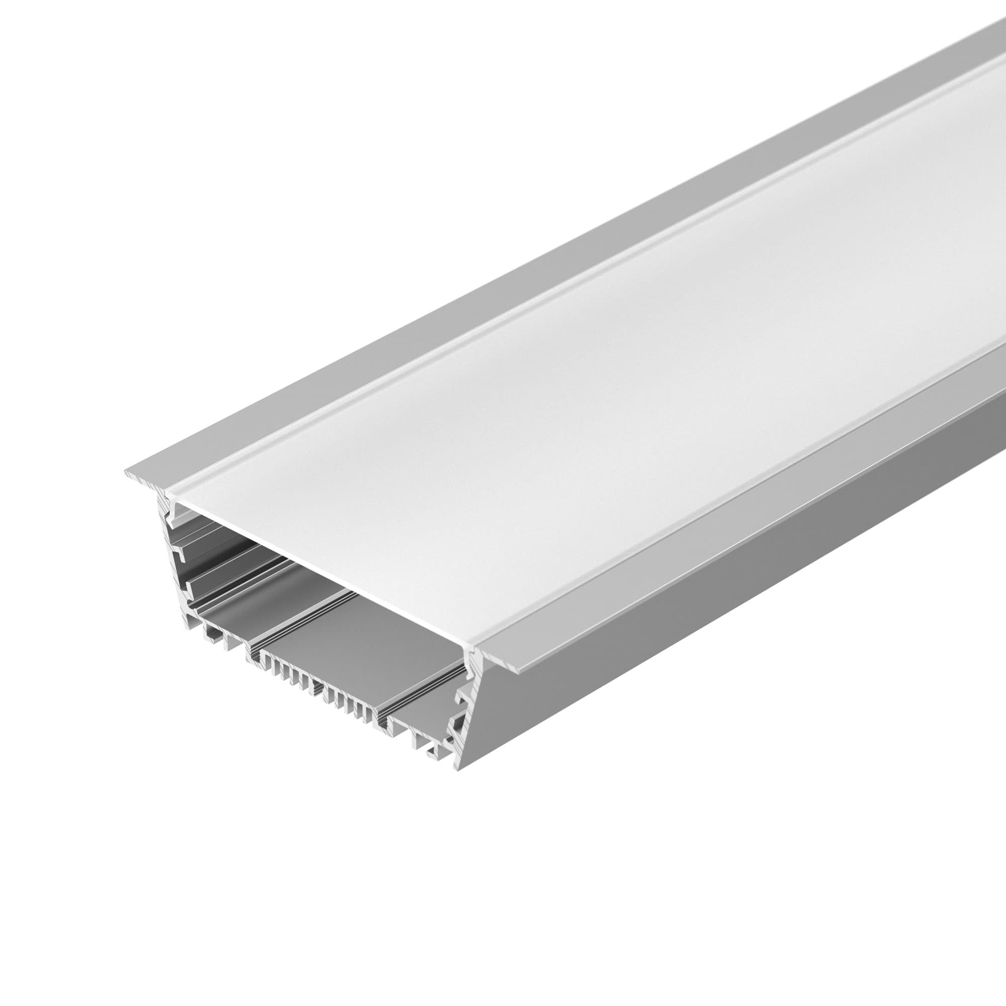 Профиль с экраном ARH-POWER-W120-F-2000 ANOD (Arlight, Алюминий) 027928 — фото 1