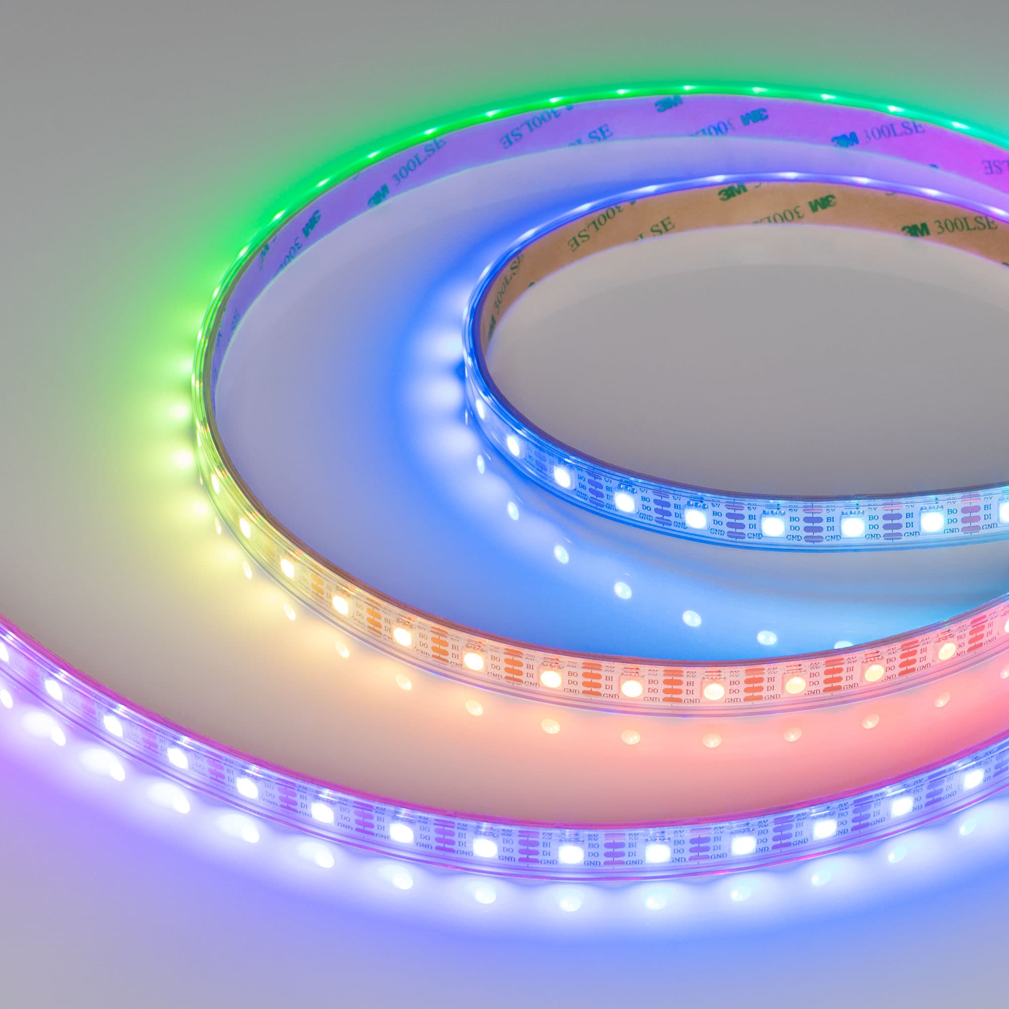 Светодиодная лента герметичная SPI-P-B60-12mm 5V RGB-PX1-BPT (12 W/m, IP66, 5060, 5m) (Arlight, бегущий огонь) 041167 — фото 2
