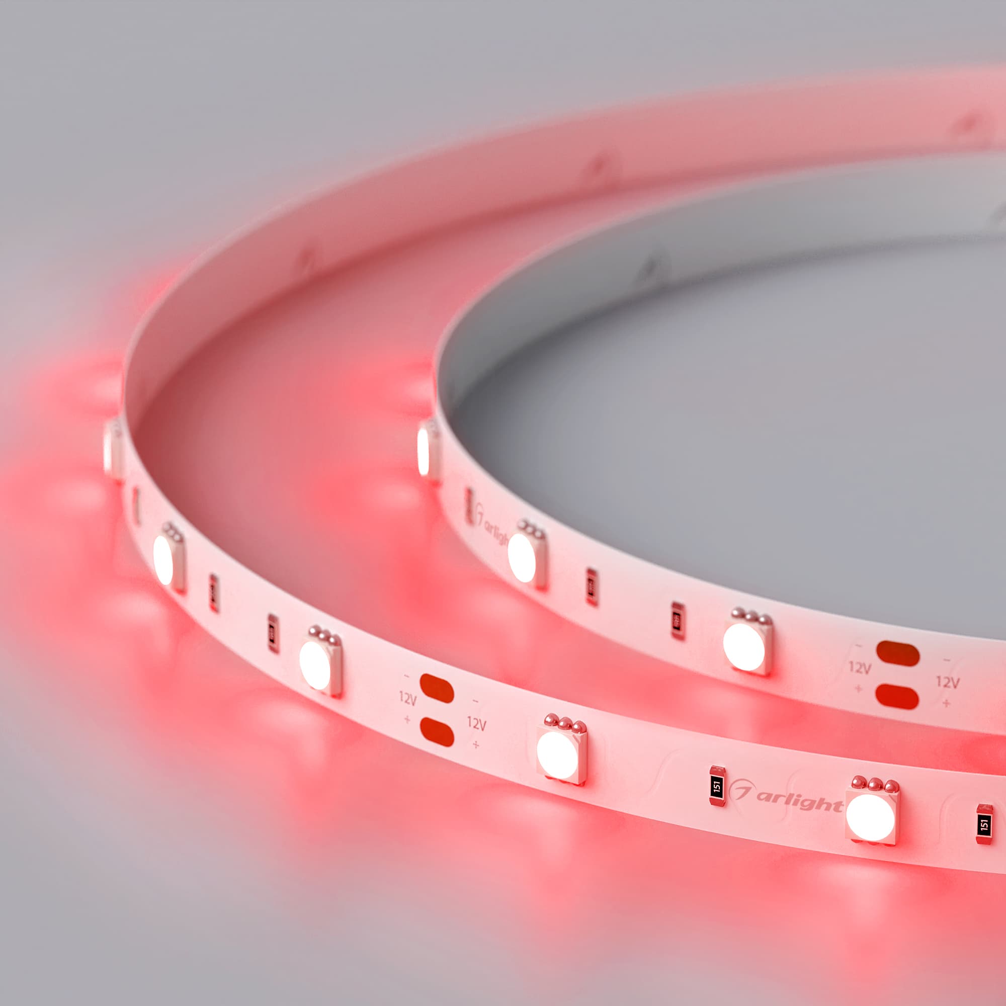 Светодиодная лента RT 2-5000 12V Red (5060, 150 LED, LUX) (Arlight, 7.2 Вт/м, IP20) 010599 — фото 5
