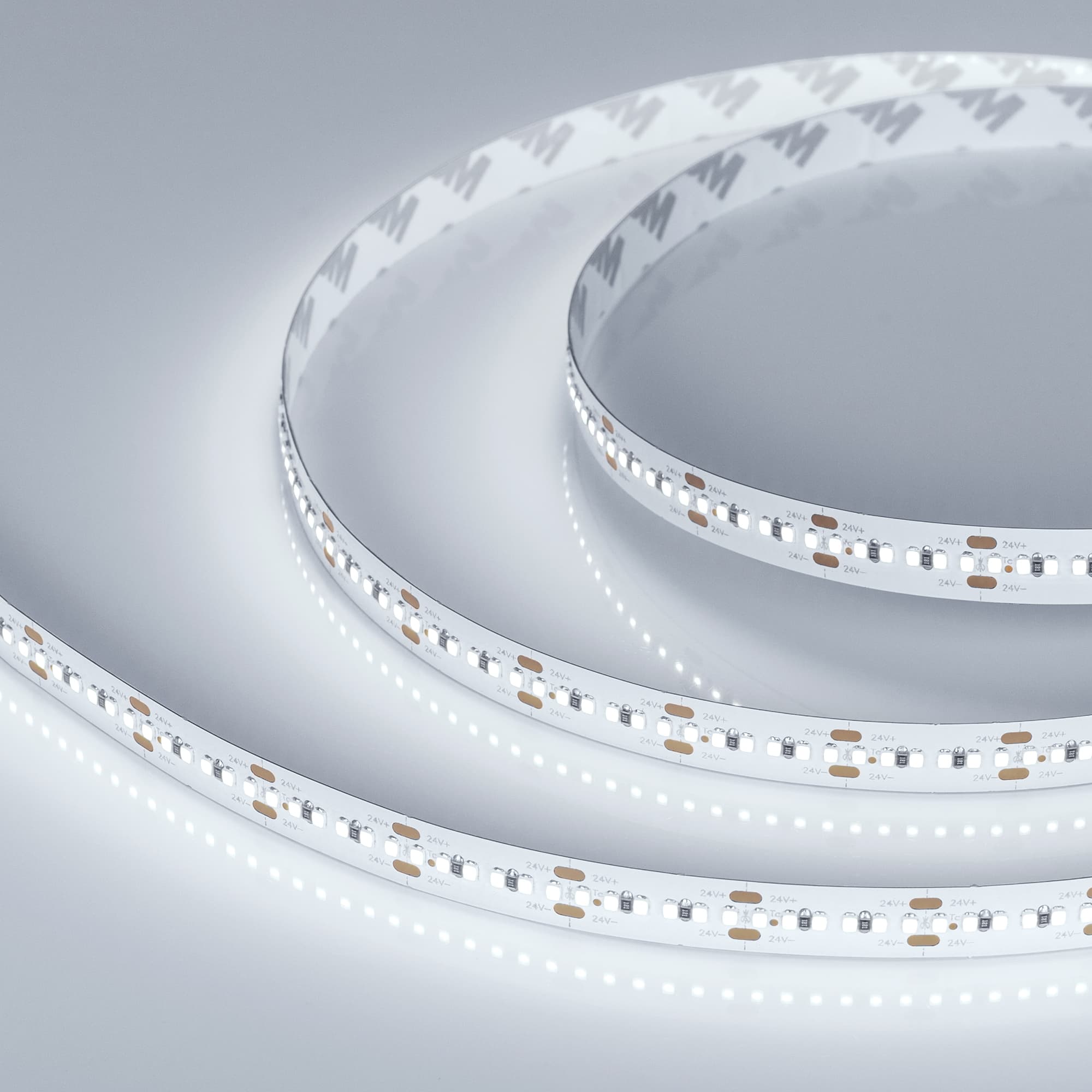 Светодиодная лента MICROLED-5000HP 24V White5500 10mm (2216, 300 LED/m, LUX) (Arlight, 21.6 Вт/м, IP20) 023587 — фото 3