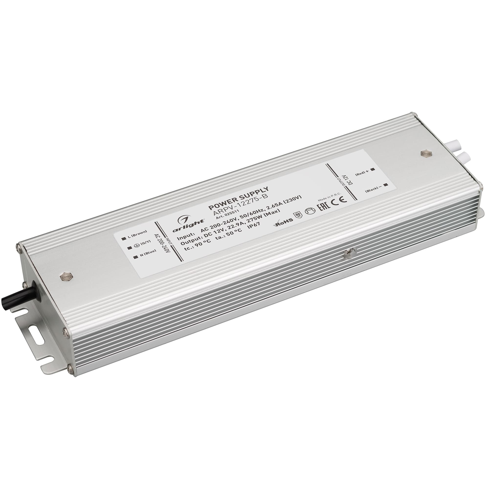 Блок питания ARPV-12275-B (12V, 22.9A, 275W) (Arlight, IP67 Металл, 3 года) 025511 — фото 1