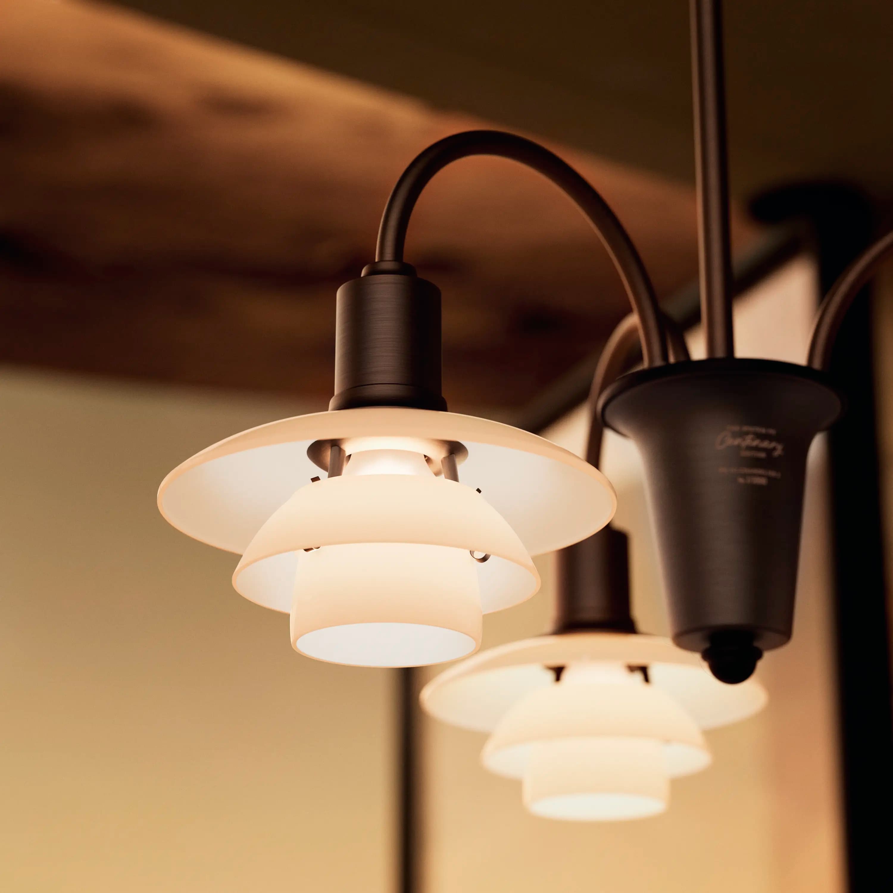 Louis Poulsen PH 1/1 Chandelier Centenary Edition Aged brass/dusty terracotta 3-ARMS — фото 7