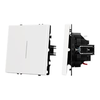 Механизм звонкового выключателя LED SWT-NOBE-MKR1-SFPL-L-WH (230V, 10A) (Arlight, Белый кварц) 061737