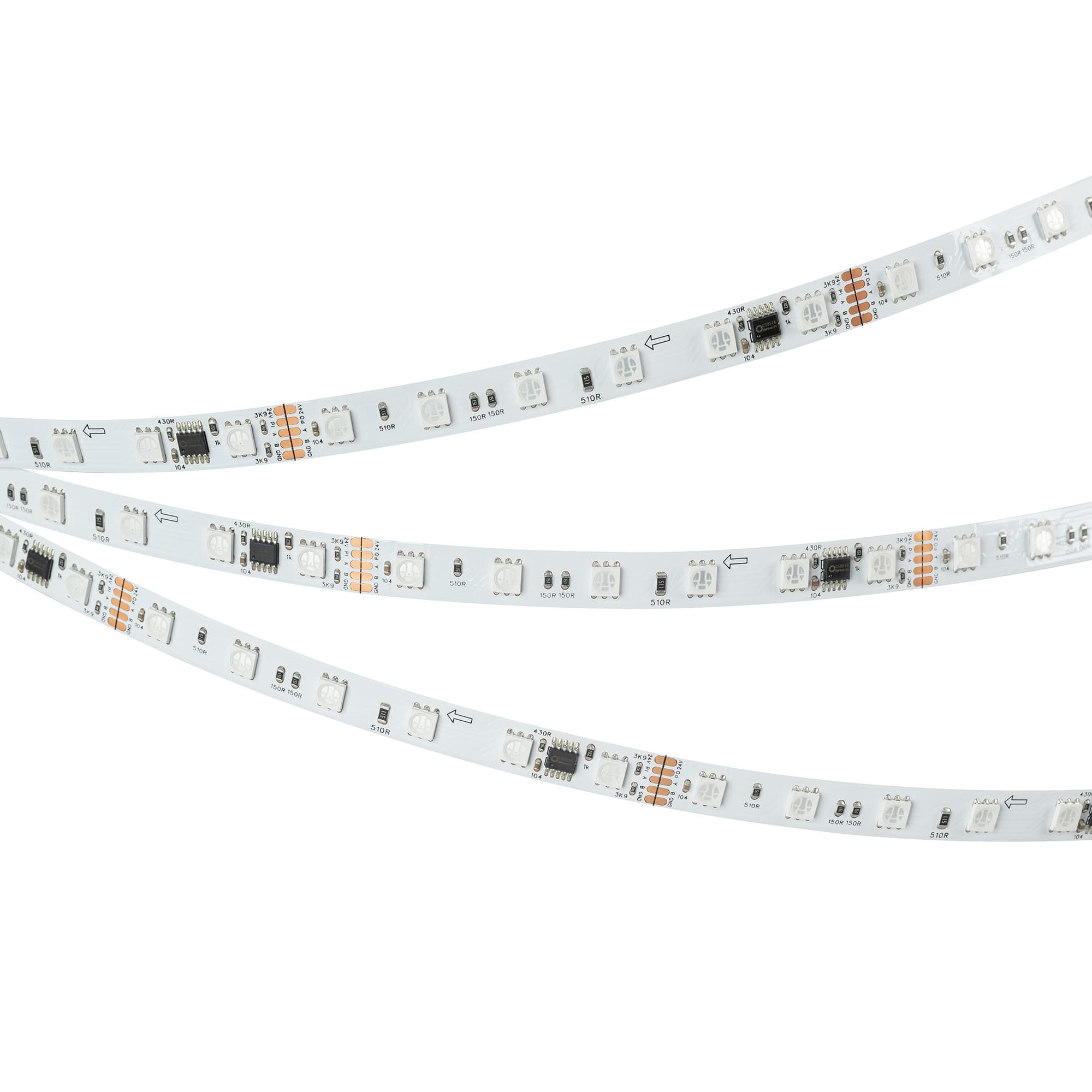 Светодиодная лента DMX-B60-10mm 24V RGB-PX6 (14 W/m, IP20, 5060, 5m) (Arlight, -) 039183 — фото 3