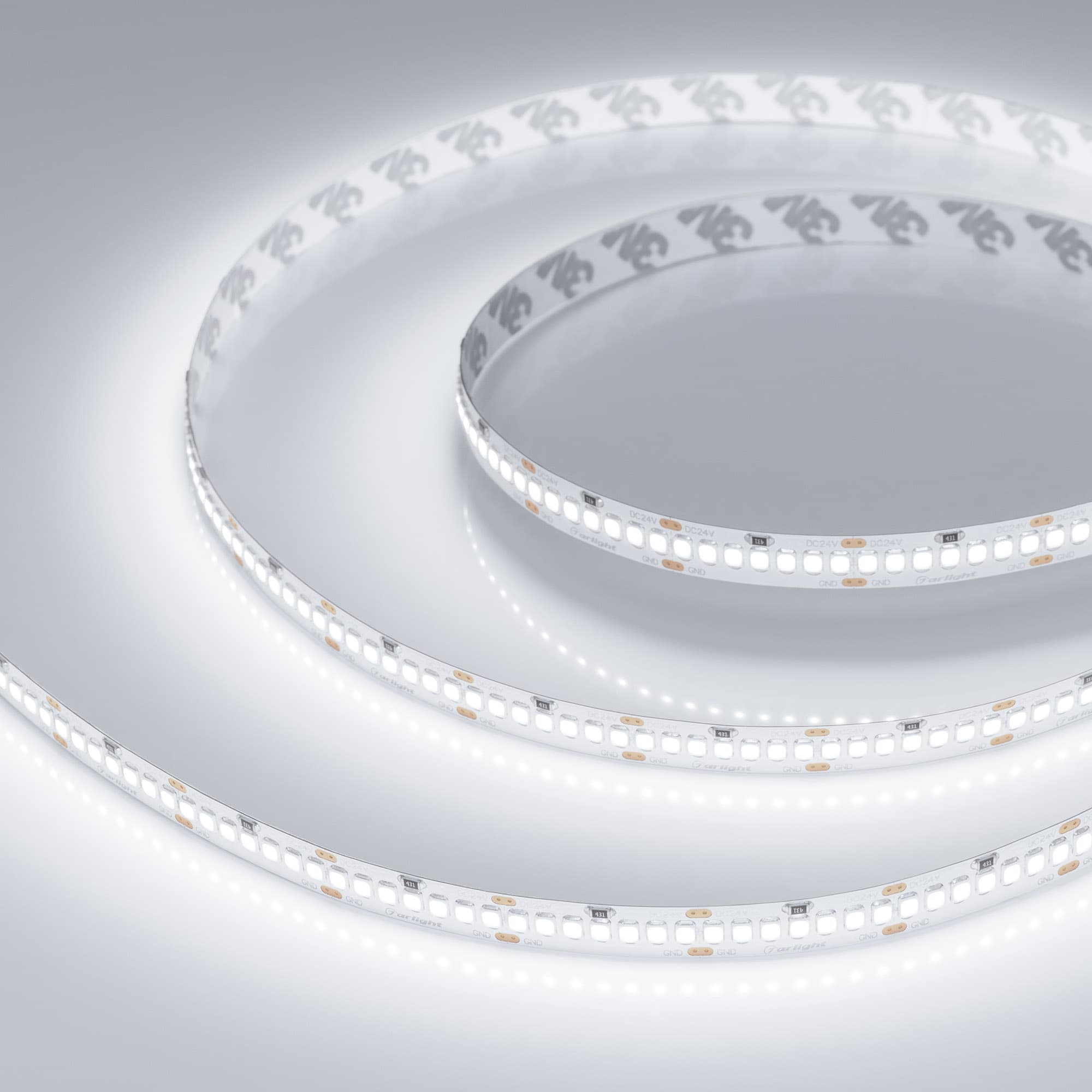 Светодиодная лента RT-A252-10mm 24V White6000 (11 W/m, IP20, 2835, 5m) (Arlight, 11 Вт/м, IP20) 022648(2) — фото 4