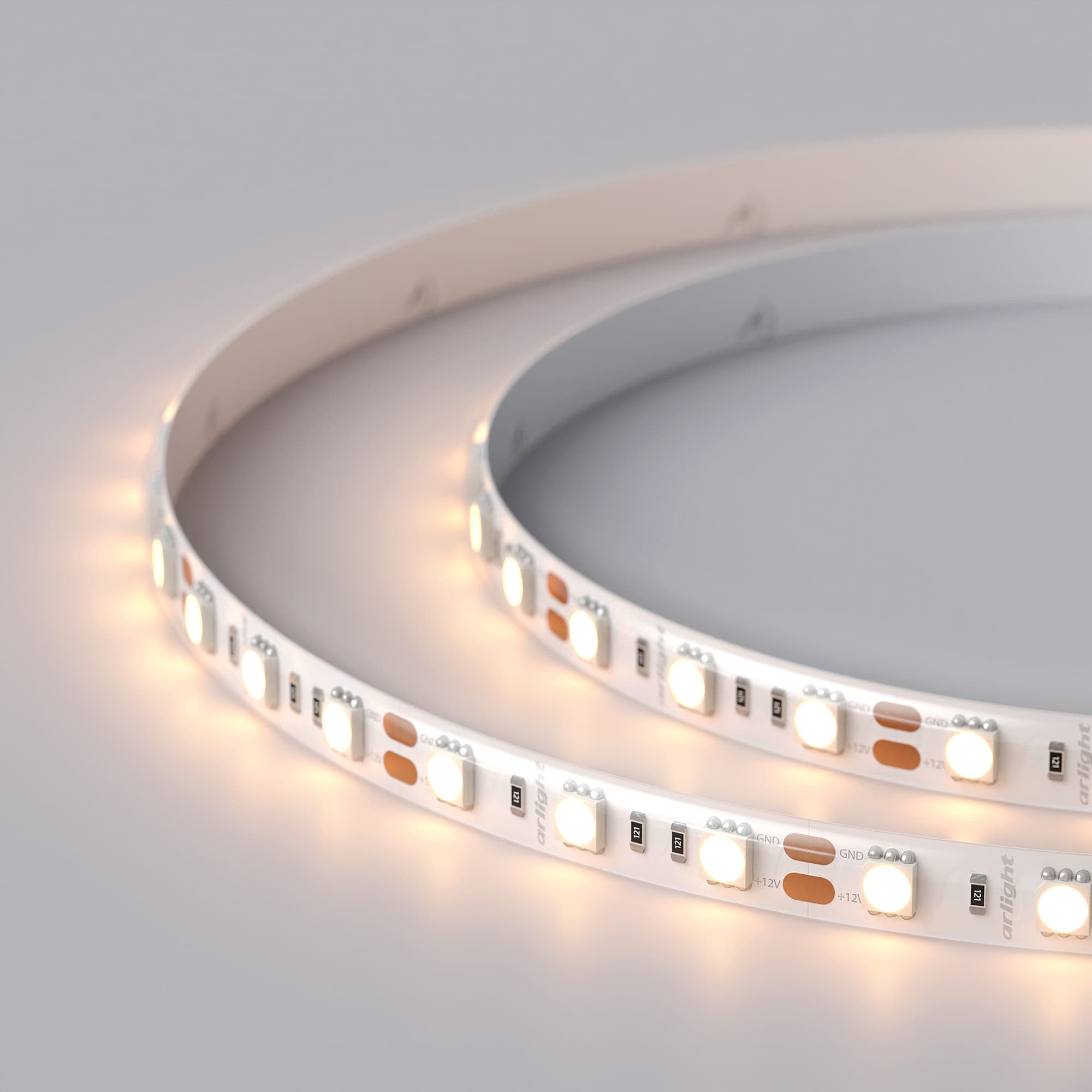 Светодиодная лента RTW 2-5000SE 12V Warm 2x (5060, 300 LED, LUX) (Arlight, 14.4 Вт/м, IP65) 014692(B) — фото 3