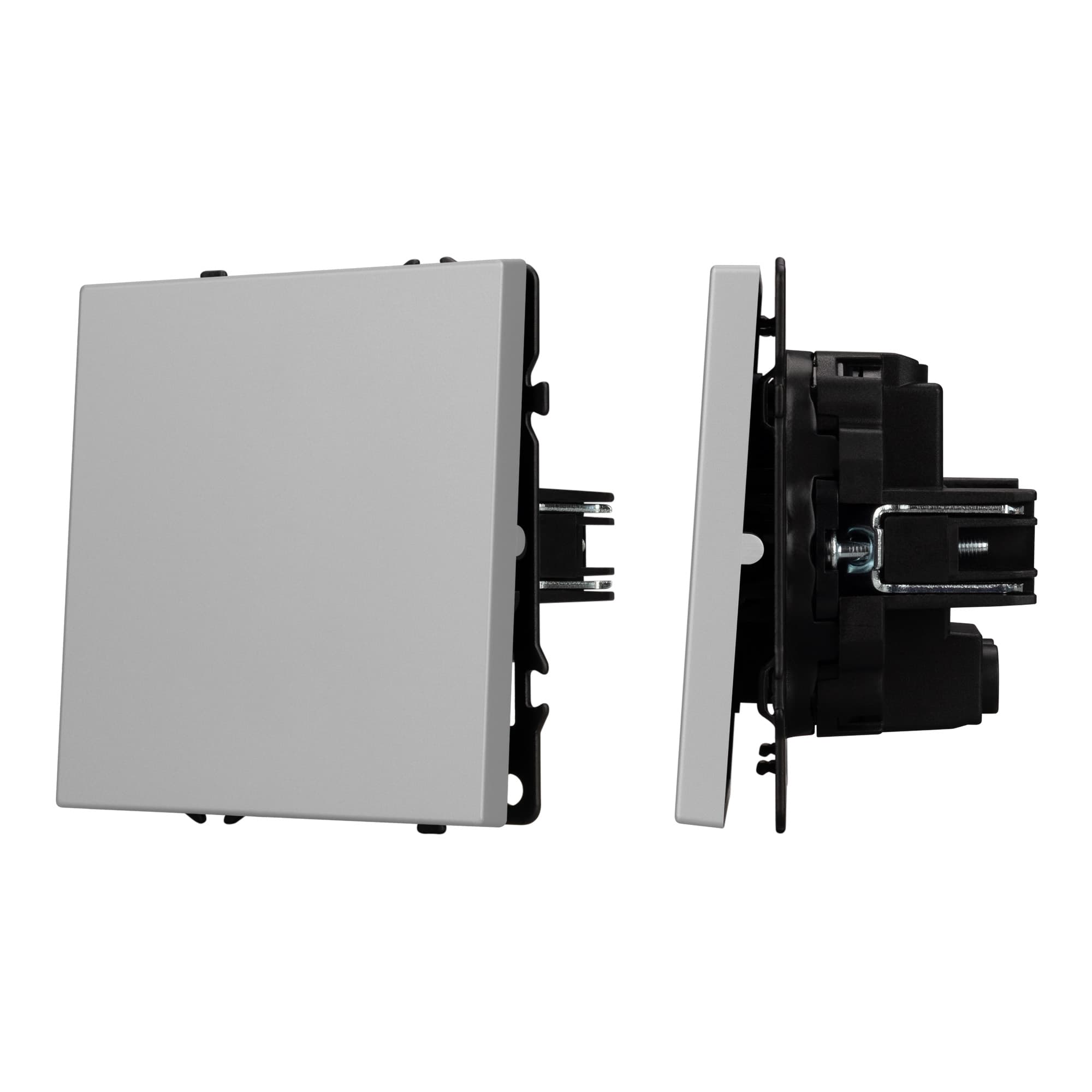 Механизм выключателя одноклавишный перекрёстный SWT-NOBE-MKX1-SFPL-IS (230V, 10A) (Arlight, Никель) 059429