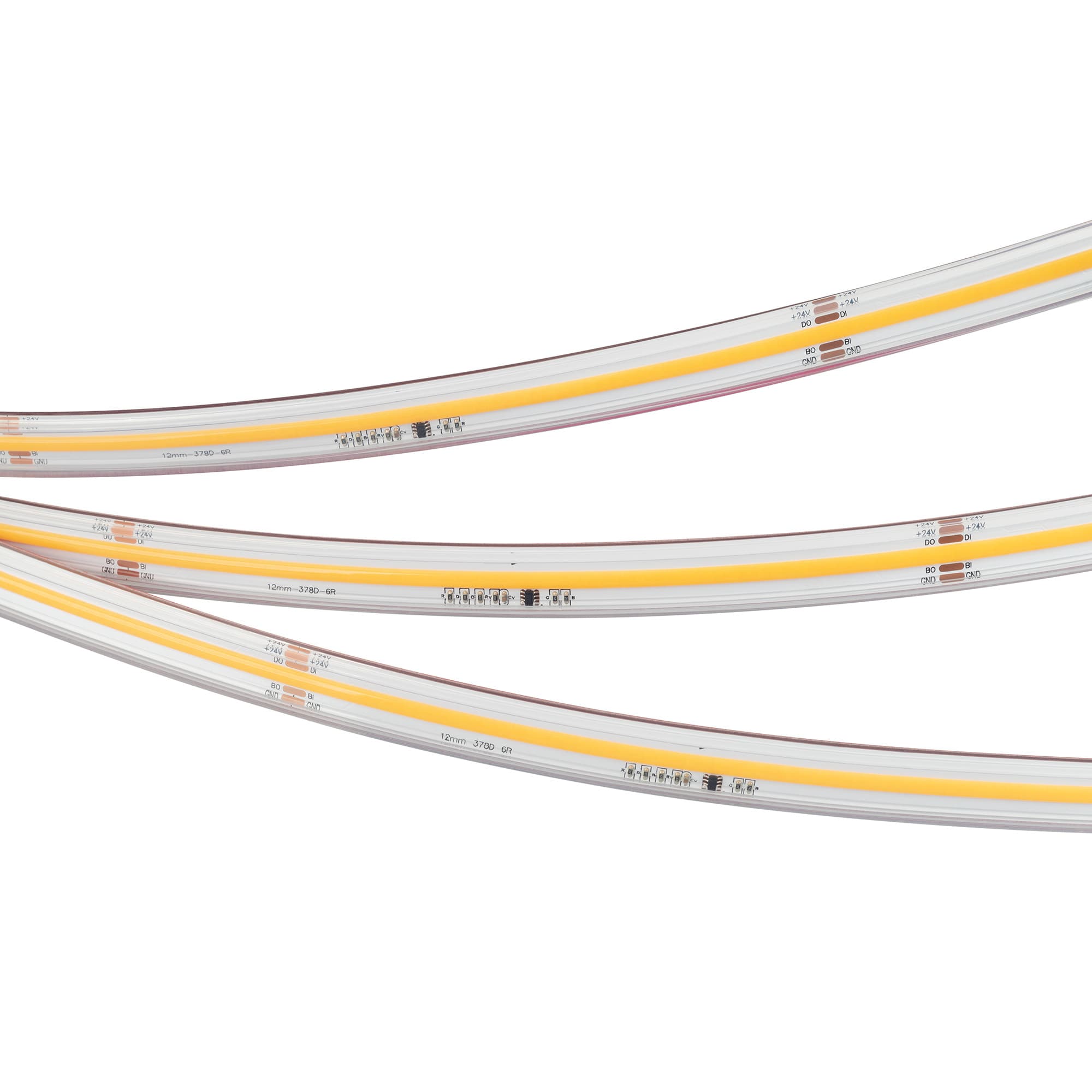Светодиодная лента герметичная SPI-COB-PS-X378-14mm 24V Warm3000-PX63-BPT (7 W/m, IP67, 5m) (Arlight, бегущий огонь) 041742 — фото 3