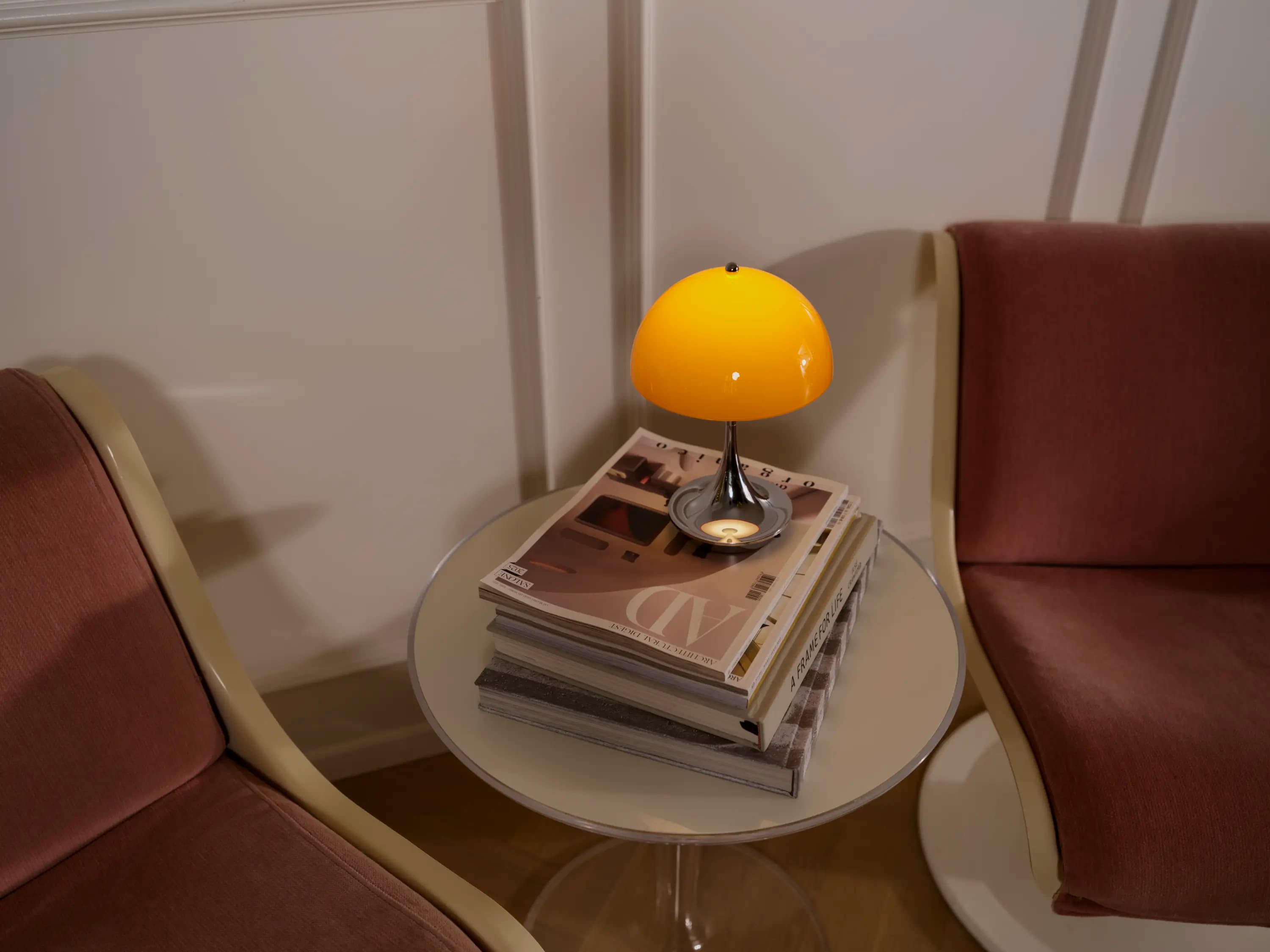 Louis Poulsen Panthella 160 Portable Lamp Original opal orange — фото 6