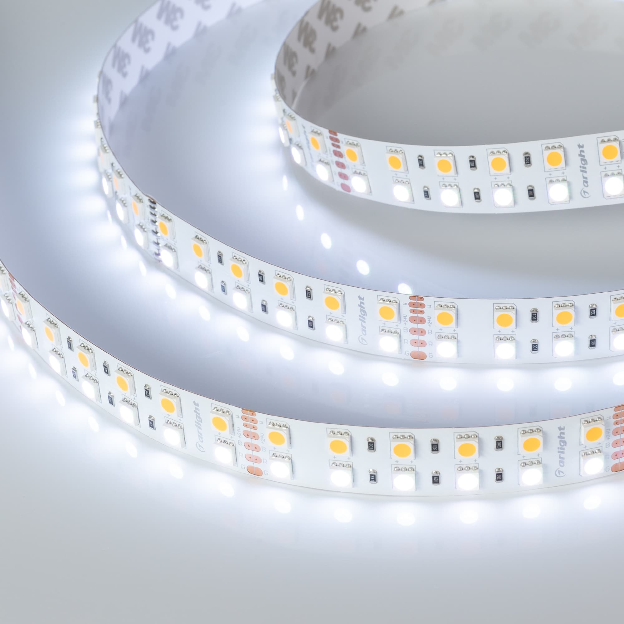 Светодиодная лента RT-B144-19mm 24V RGBW-Warm (32 W/m, IP20, 5060, 5m) (Arlight, Открытый) 012327(2) — фото 10