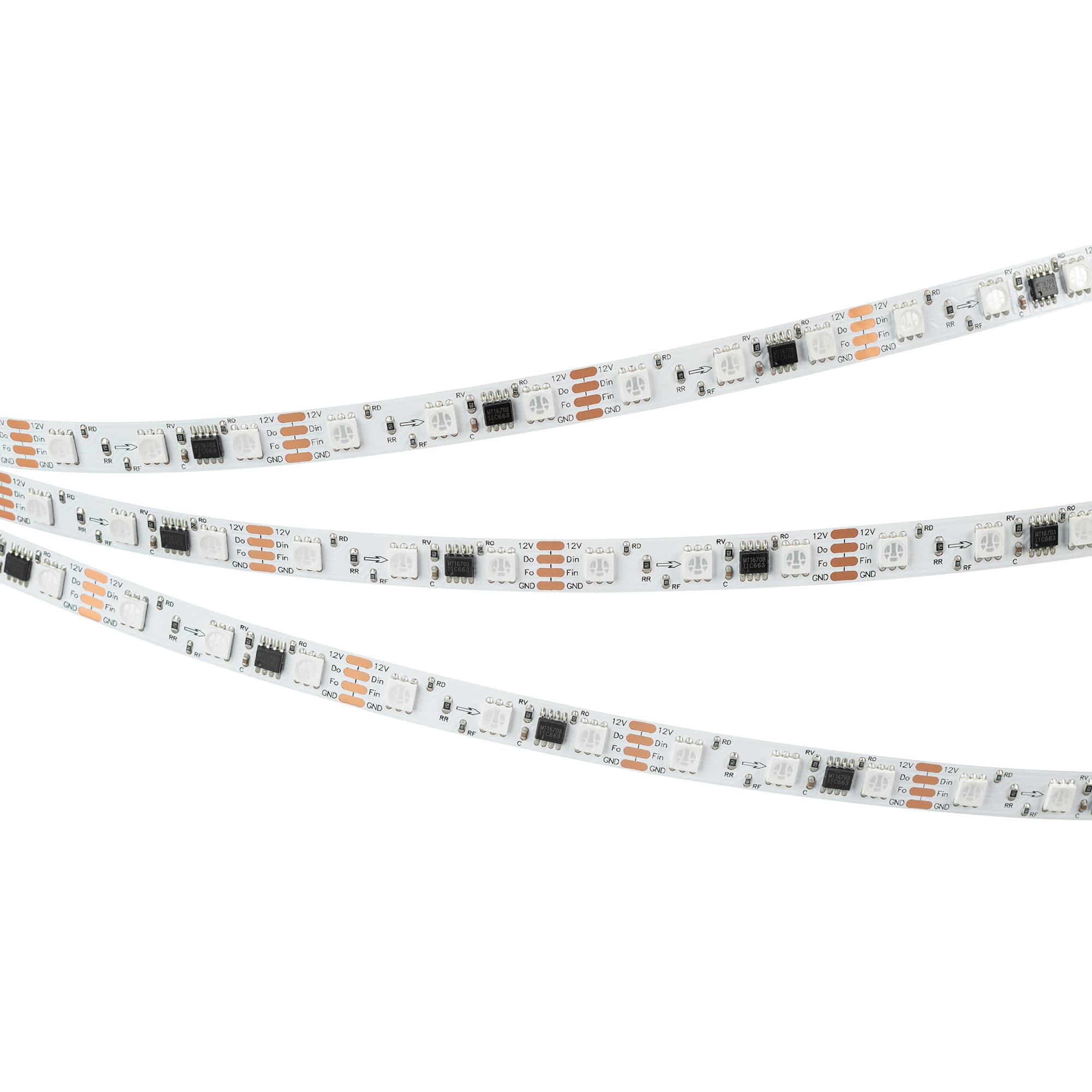 Светодиодная лента SPI-B60-10mm 12V RGB-PX3-BPT (12 W/m, IP20, 5060, 5m) (Arlight, бегущий огонь) 039179 — фото 2
