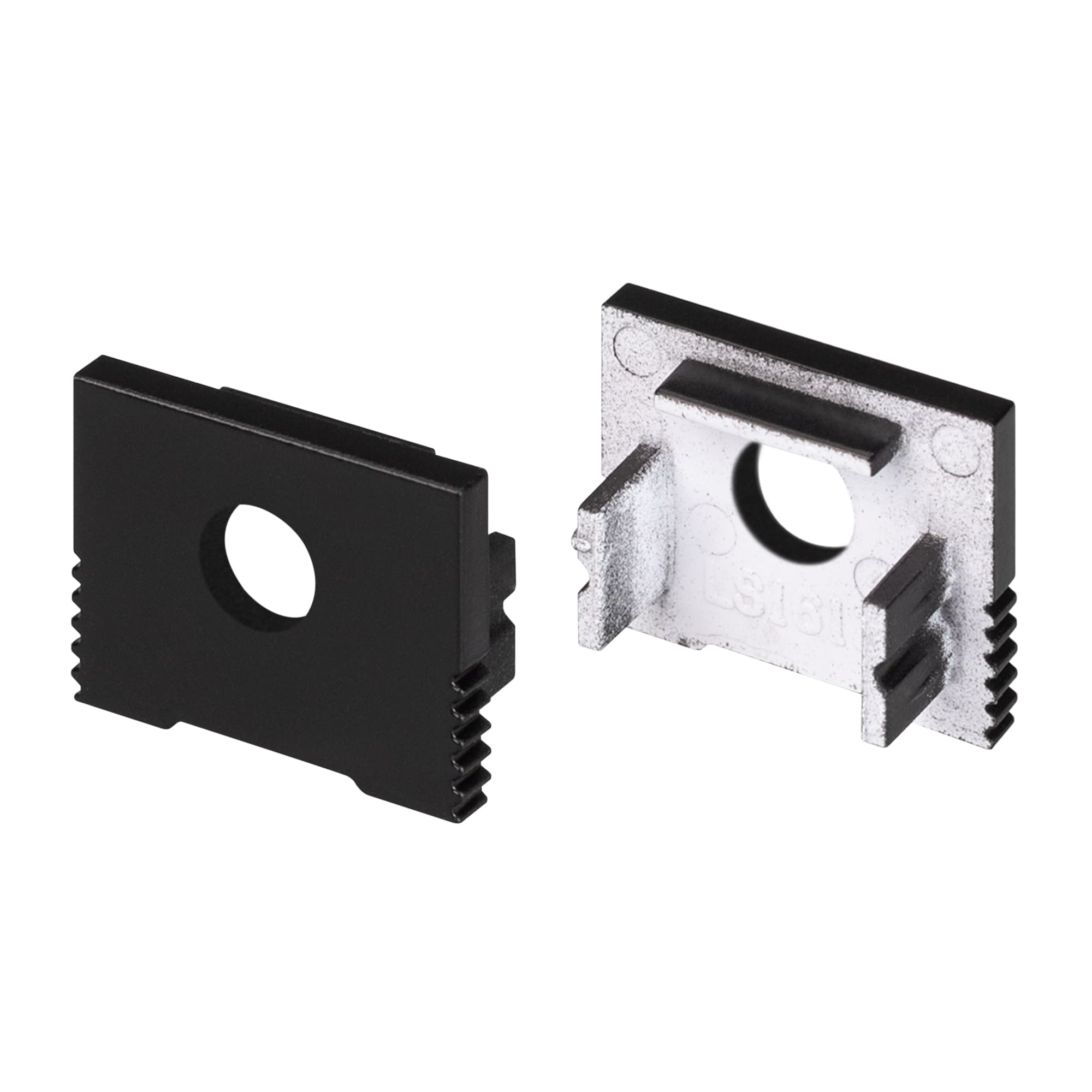 Заглушка SL-SLIM-H13M BLACK с отверстием (Arlight, Пластик) 032998