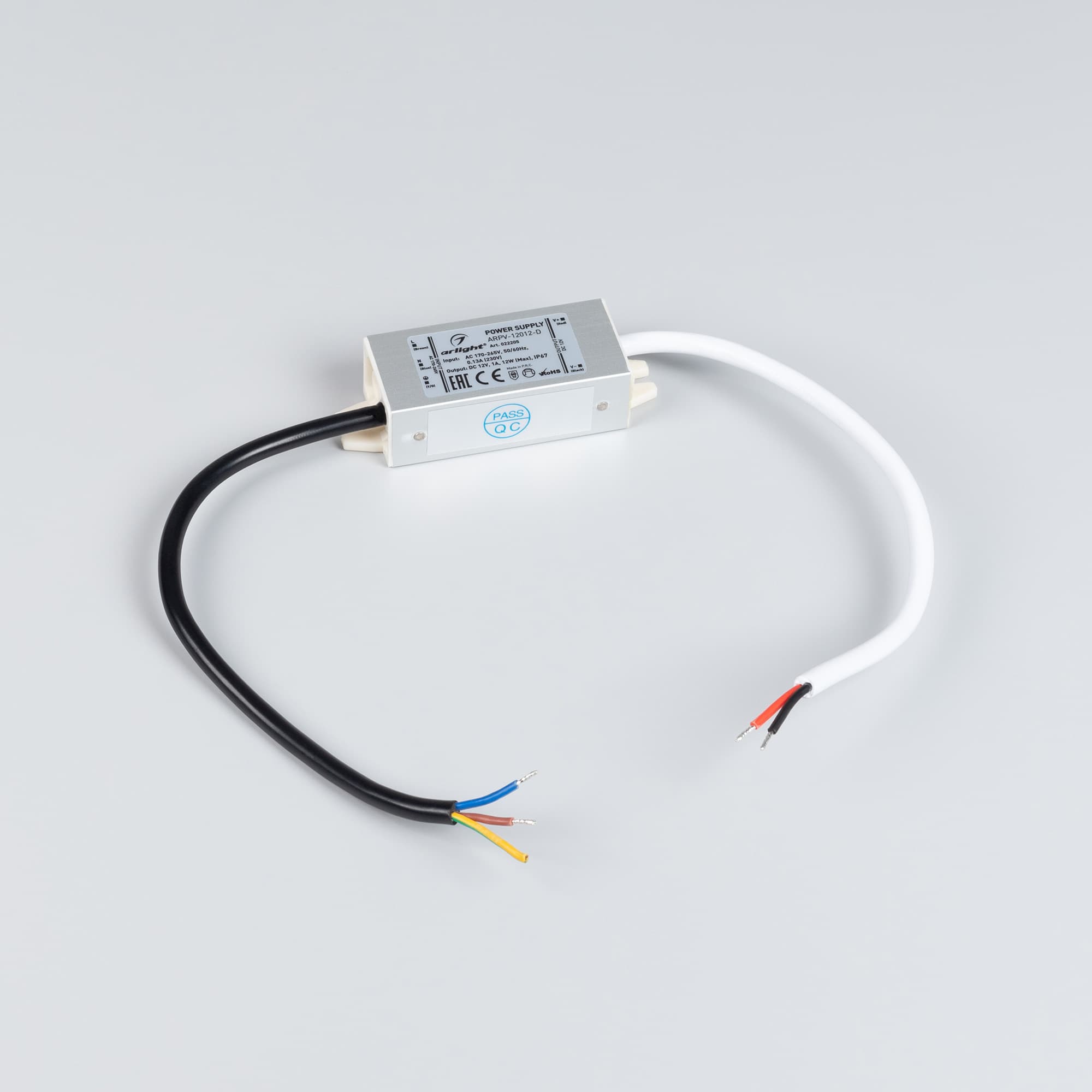 Блок питания ARPV-12012-D (12V, 1.0A, 12W) (Arlight, IP67 Металл, 3 года) 022205 — фото 2