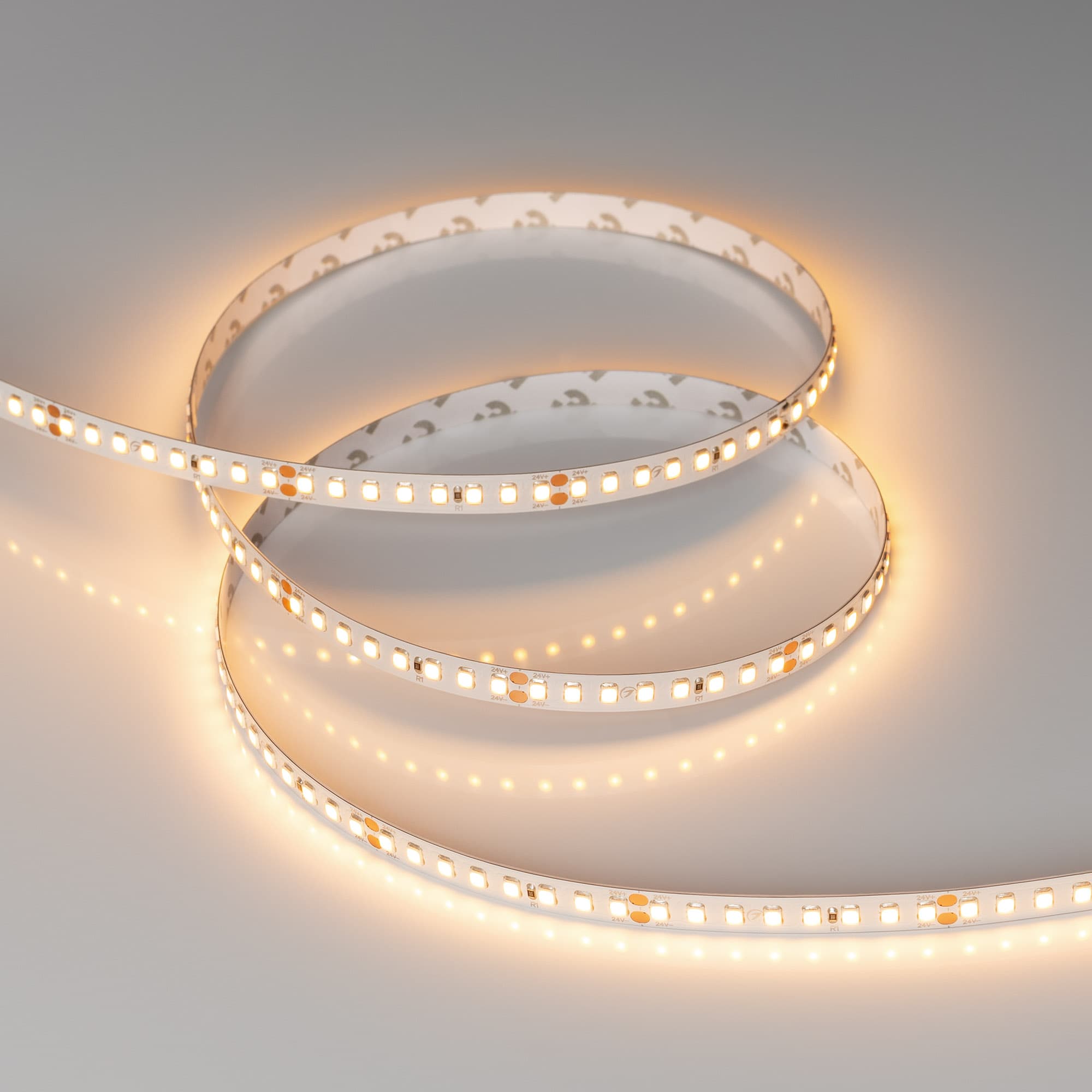Светодиодная лента RT-A160-8mm 24V Warm2700 (12 W/m, IP20, 2835, 50m) (Arlight, высок.эфф.150 лм/Вт) 024554(2) — фото 4