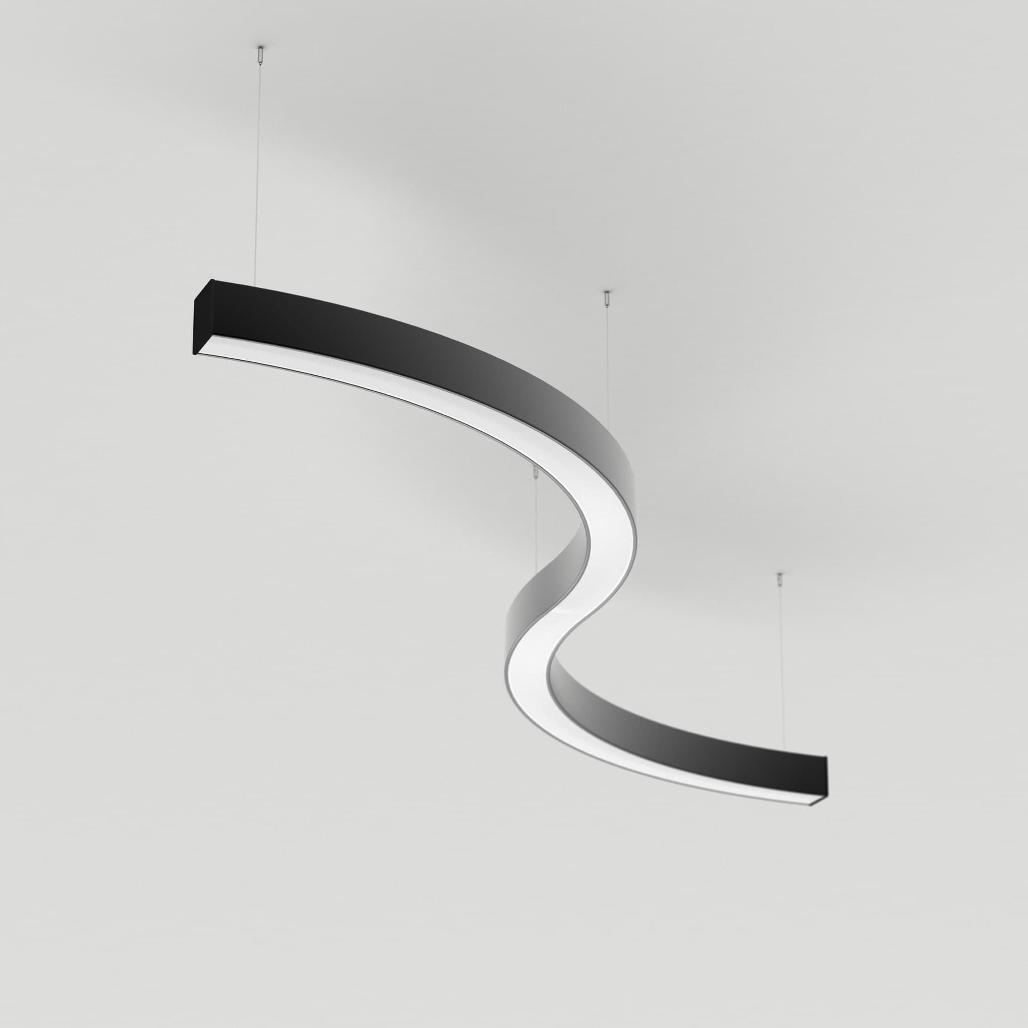 Светильник SP-LINE-HANG ARC-S3535-D800-65W Warm3000 (BLACK, 230V) (Arlight, Металл) 034052(1)