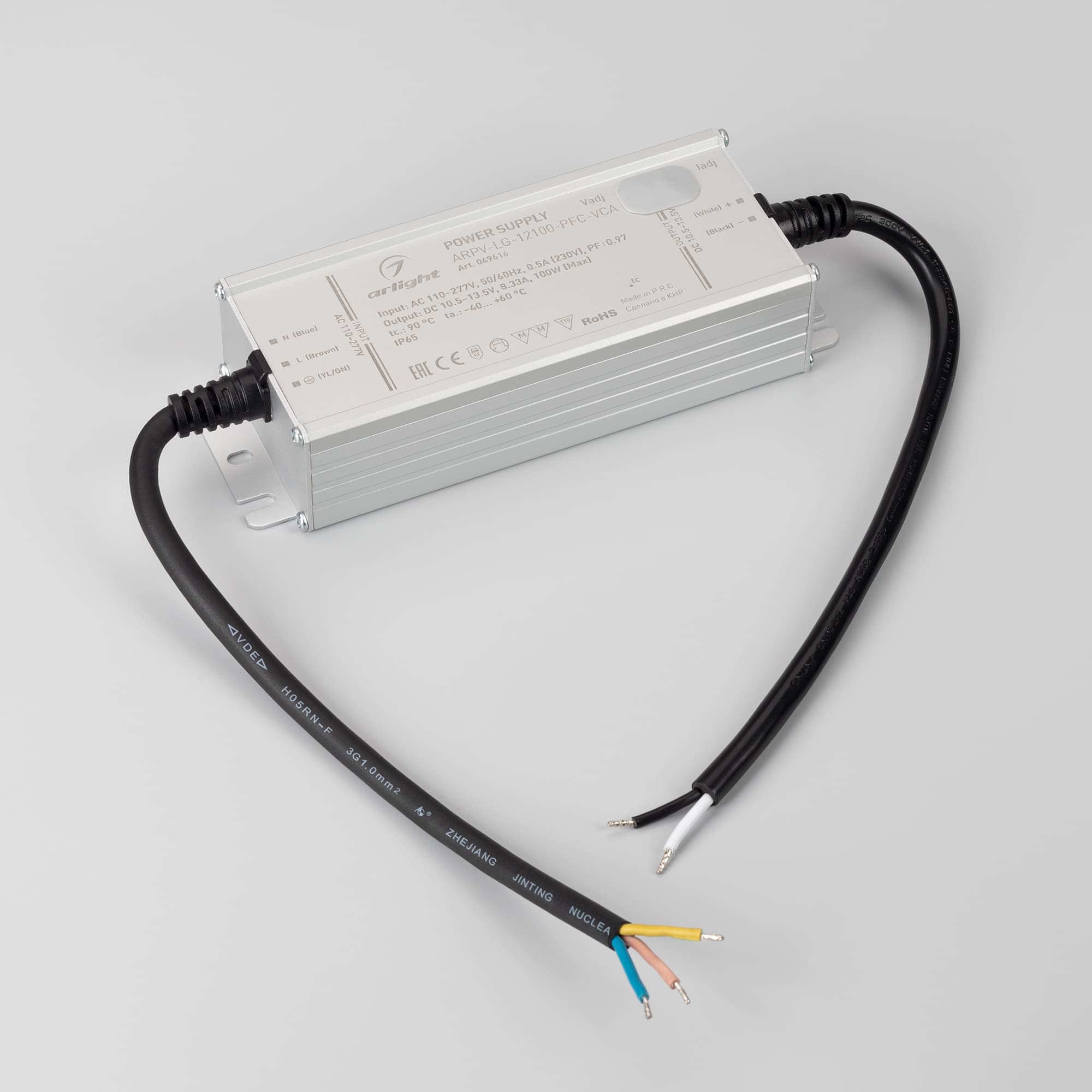 Блок питания ARPV-LG-12100-PFC-VCA (10.5-13.5V, 8.33A, 100W) (Arlight, IP65 Металл, 5 лет) 049616 — фото 2
