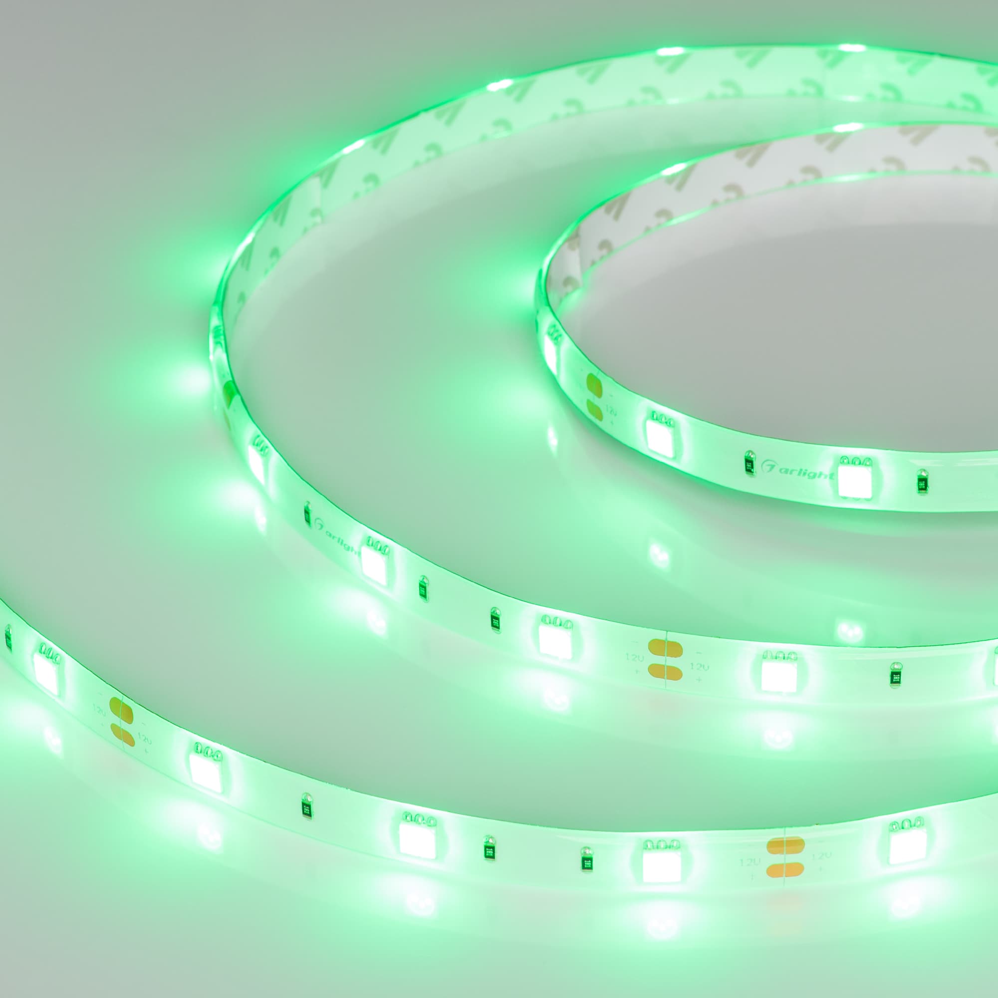 Светодиодная лента RTW 2-5000SE 12V Green (5060, 150 LED, LUX) (Arlight, 7.2 Вт/м, IP65) 016508 — фото 3