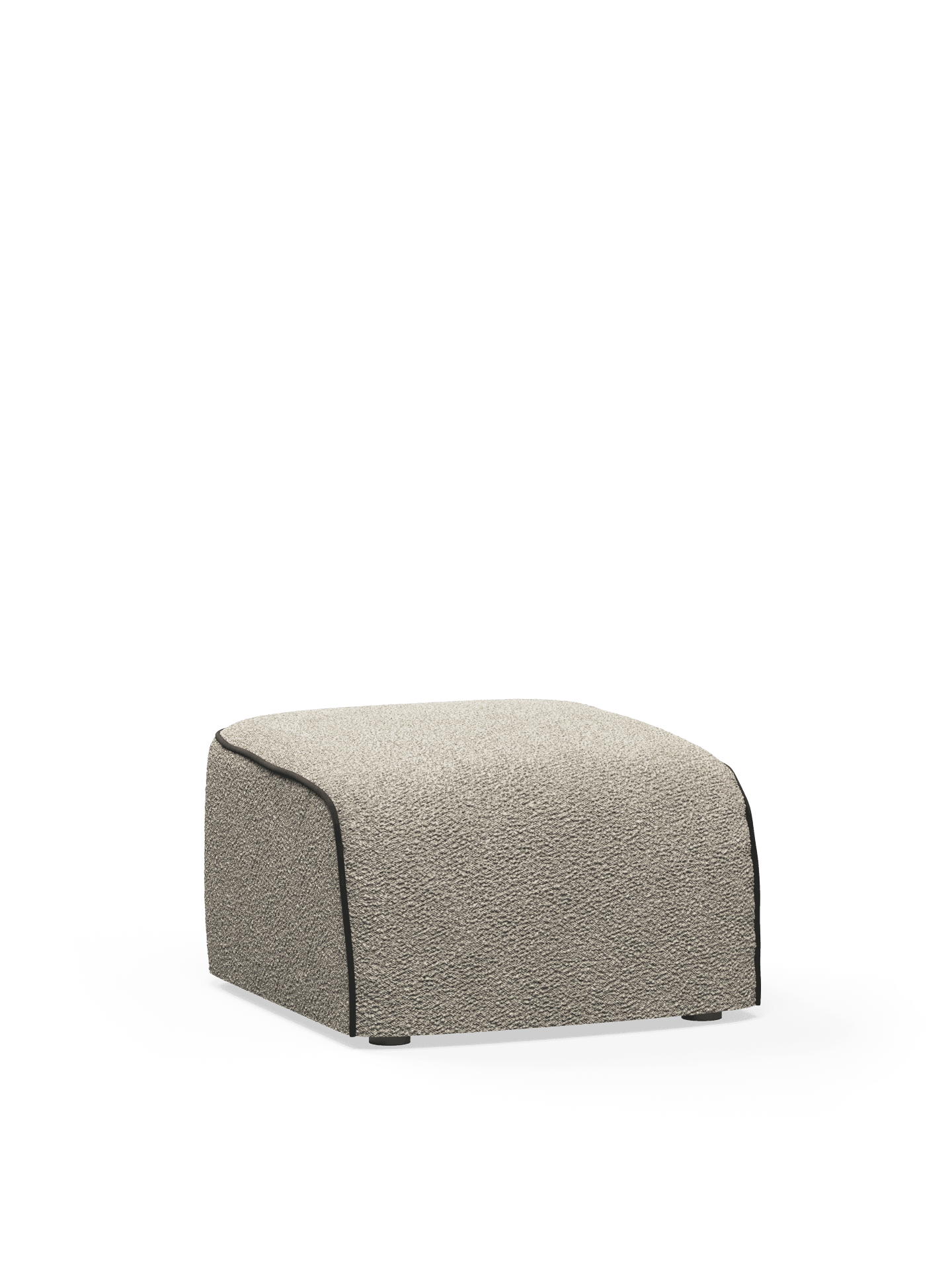 WOUD Flora pouf - Natural bouclé