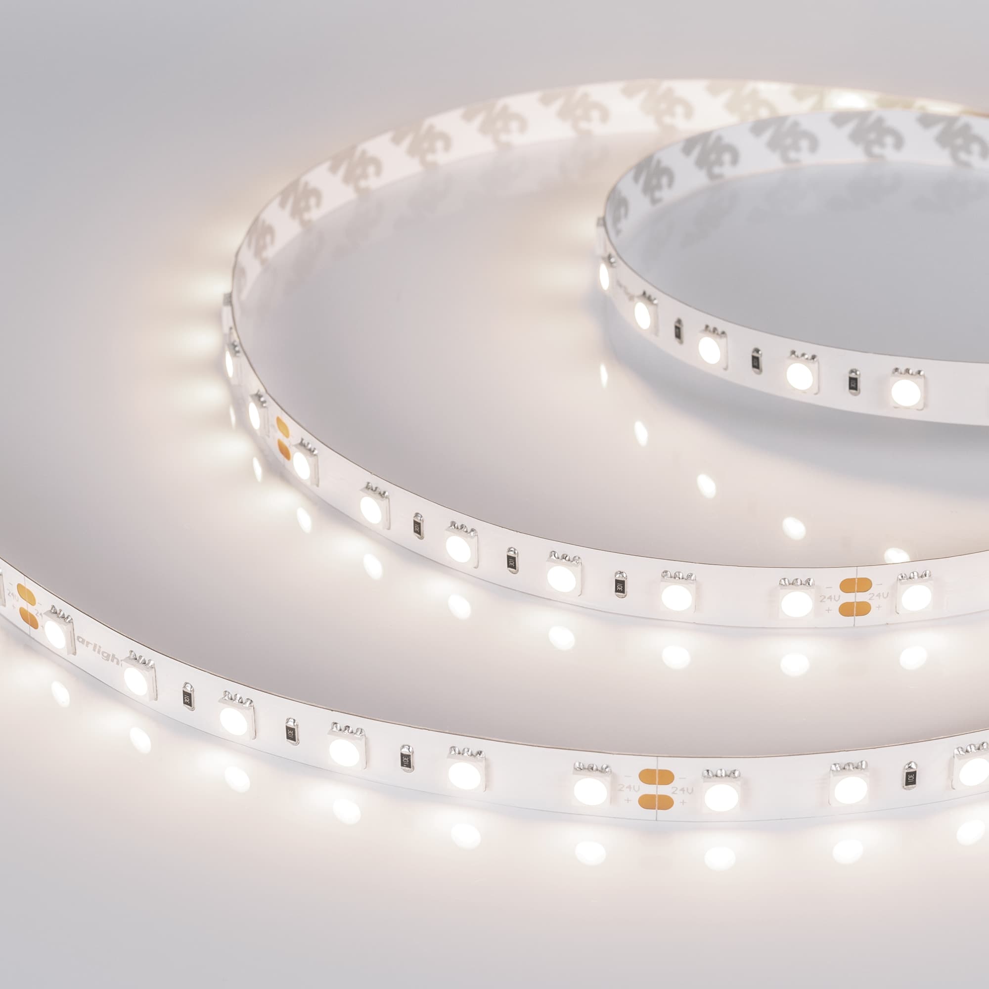Светодиодная лента RT 2-5000 24V Day4000 2x (5060, 300 LED, LUX) (Arlight, 14.4 Вт/м, IP20) 011571(B) — фото 2
