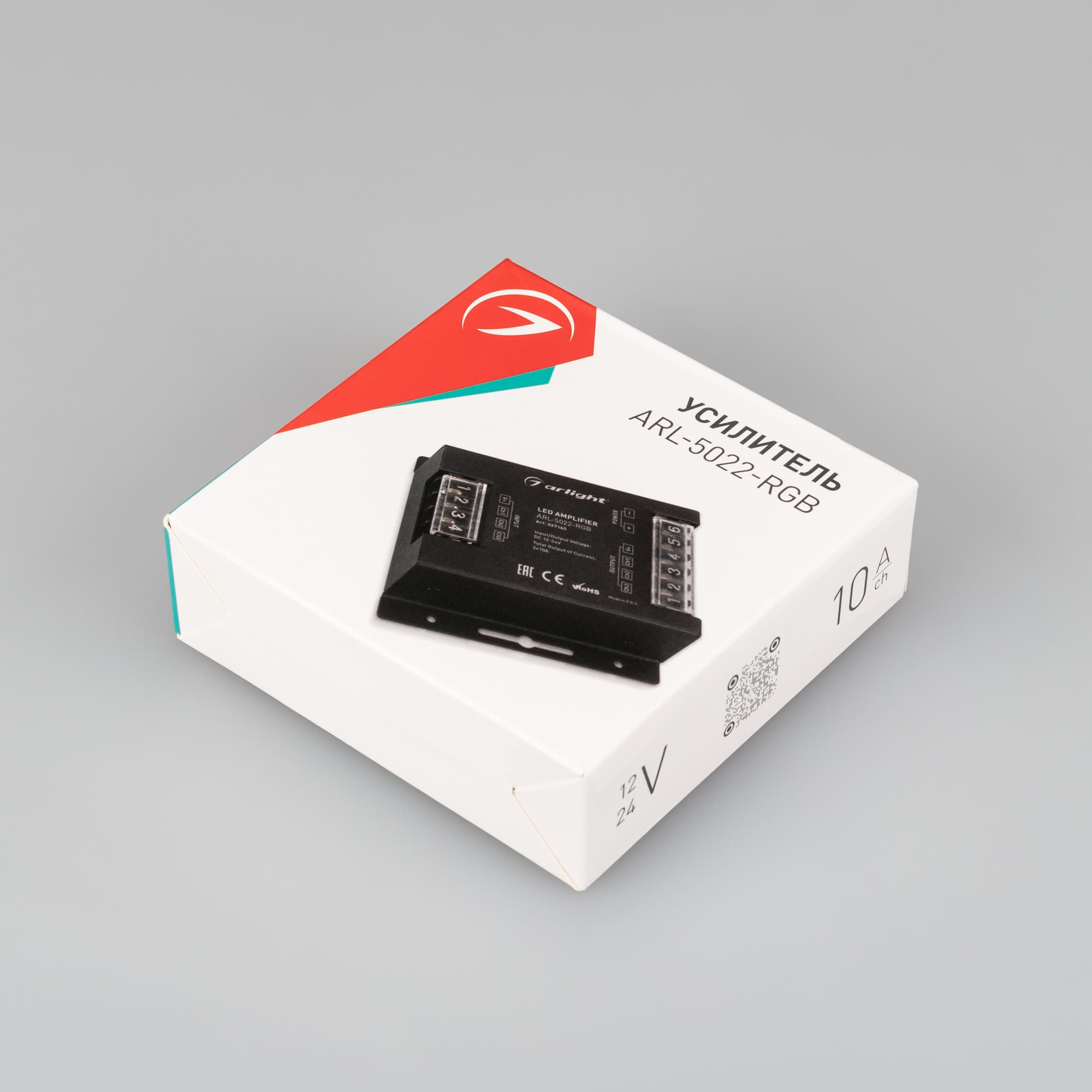 Усилитель ARL-5022-RGB (12-24V, 3x10A, 360-720W) (Arlight, IP20 Металл, 3 года) 027140 — фото 3