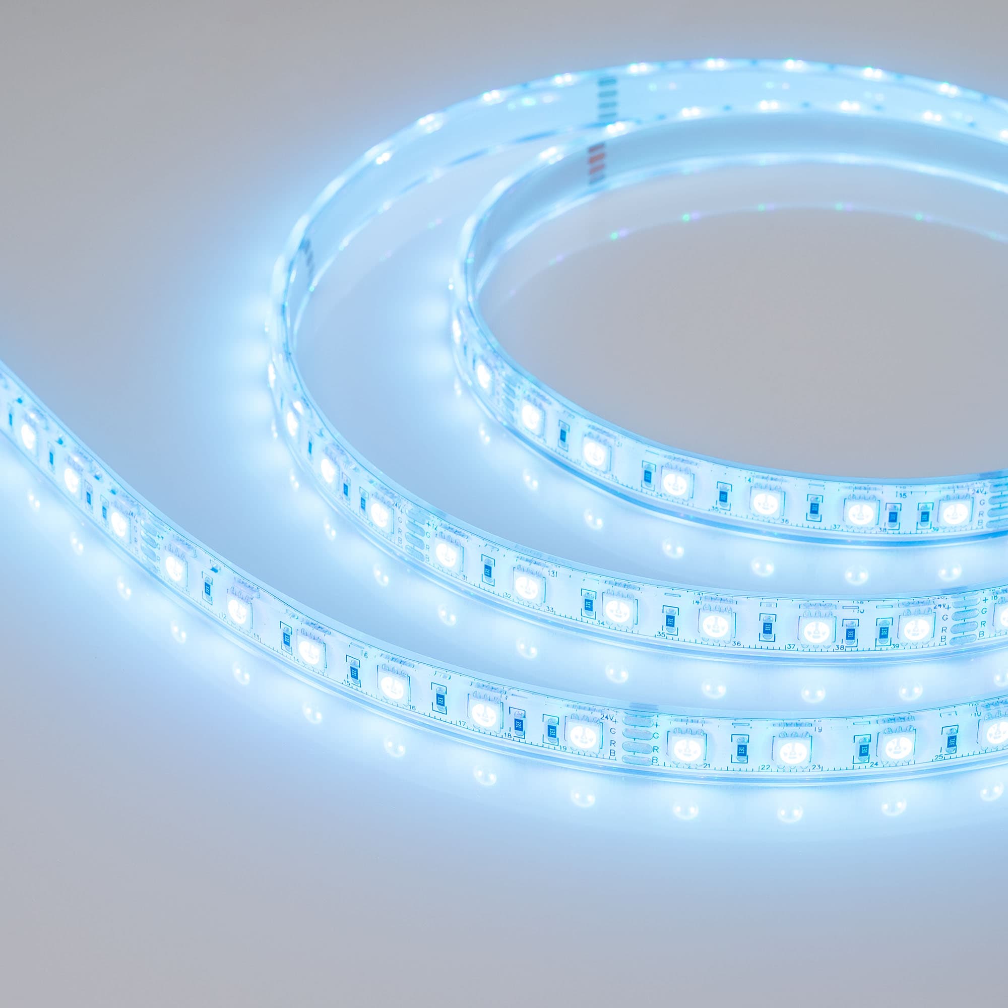 Светодиодная лента герметичная RTW-PU-B60-12.5mm 24V RGB (14.4 W/m, IP68, 5060, 5m) (Arlight, -) 029515(2) — фото 5