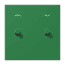 Накладка 2 тумблерами, с символами стрелок, Jung LC12-5PR0219