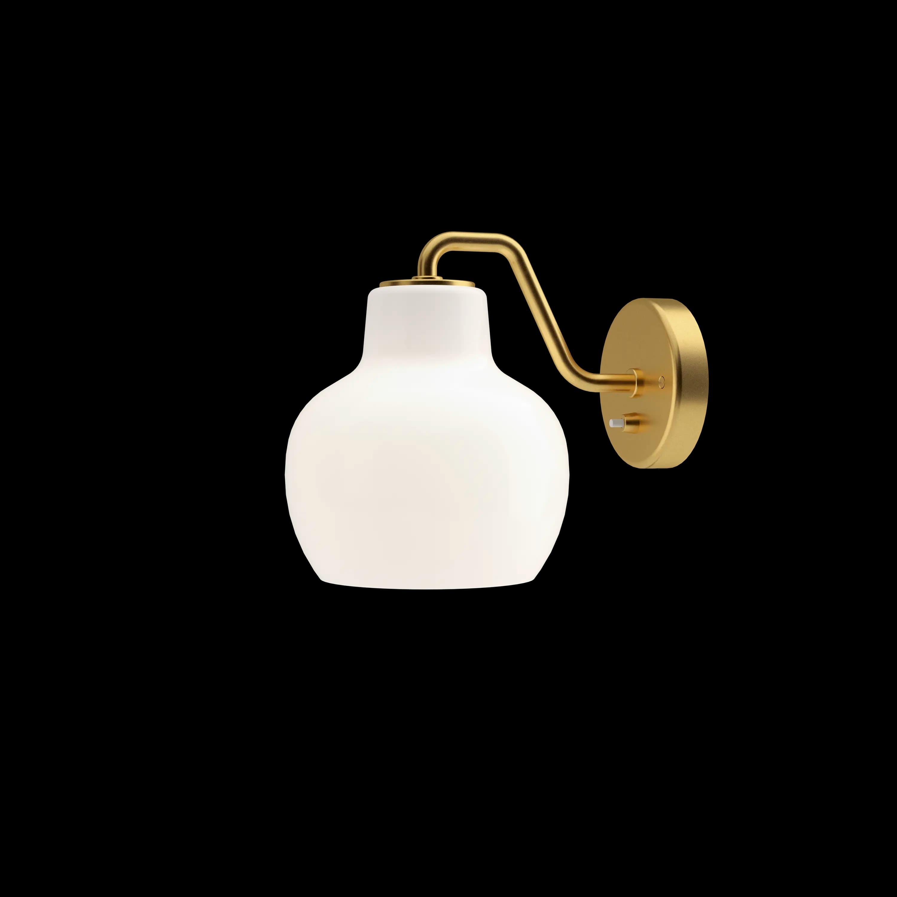 Louis Poulsen VL Ring Crown 1 Wall Lamp Brass/opal glass 1 — фото 1