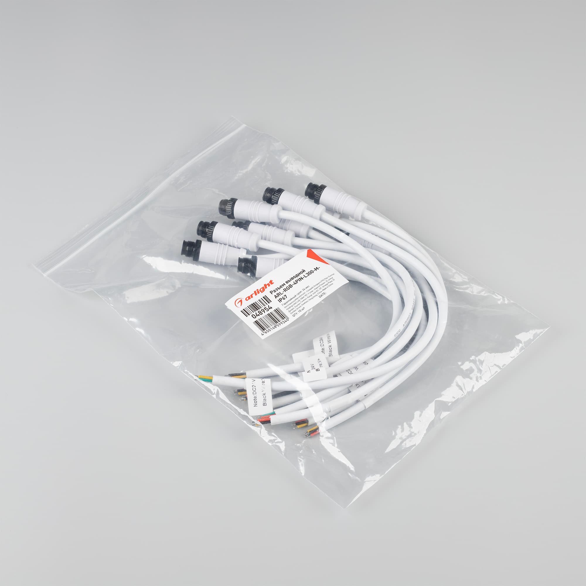 Разъем выводной ARL-RGB-4PIN-L300-M-IP67 (Arlight, -) 048954 — фото 2