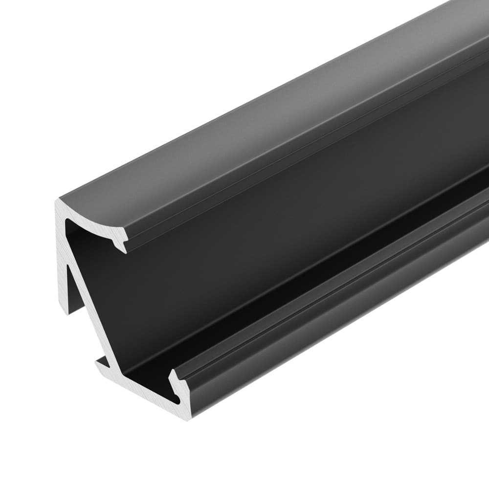 Профиль ALM-V60-2020 ANOD Black (Arlight, Алюминий) 026694(1) Arlight — фото 2