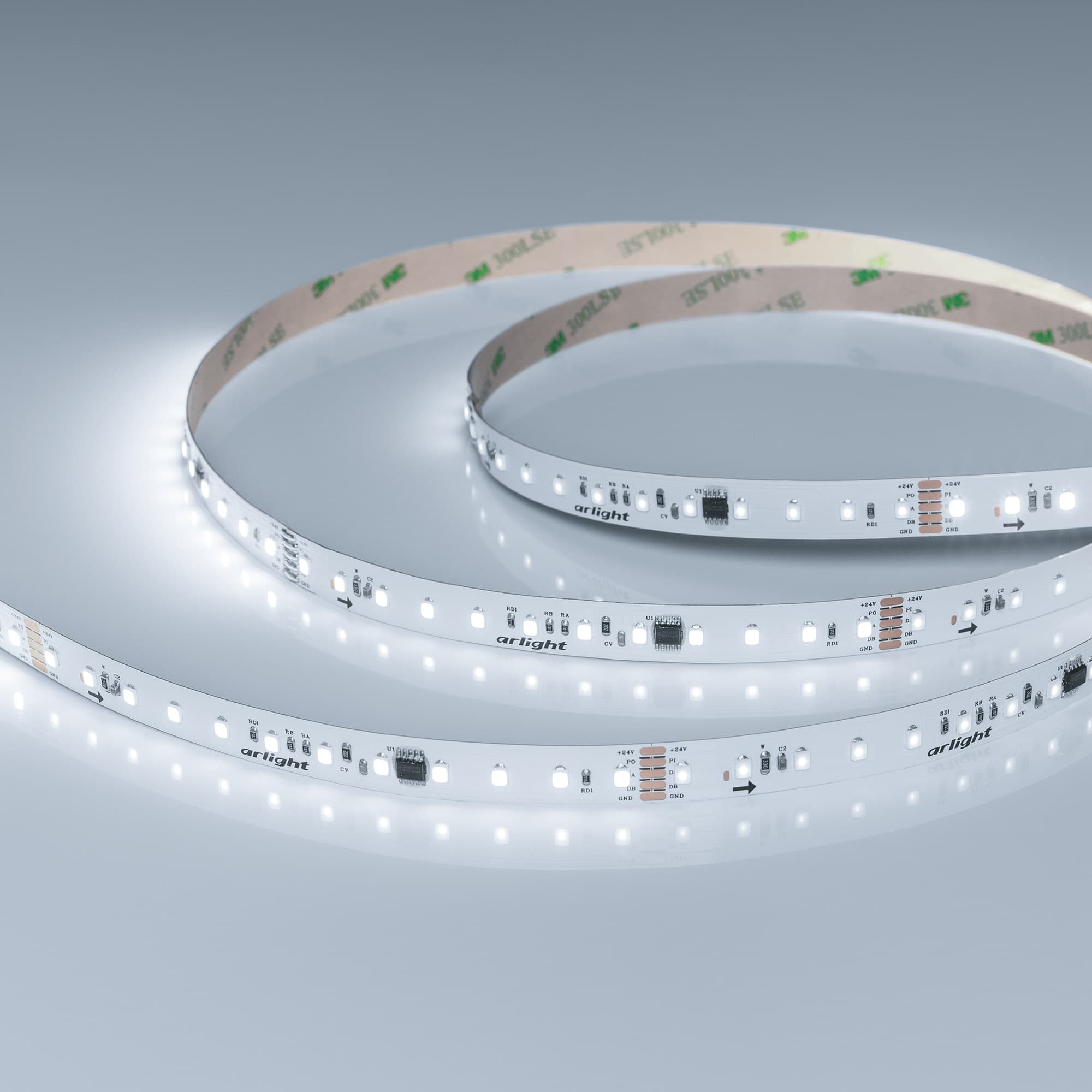Светодиодная лента DMX-A96-12mm 24V White6000-PX12 (14 W/m, IP20, 5m) (Arlight, CRI>90) 058171 — фото 1