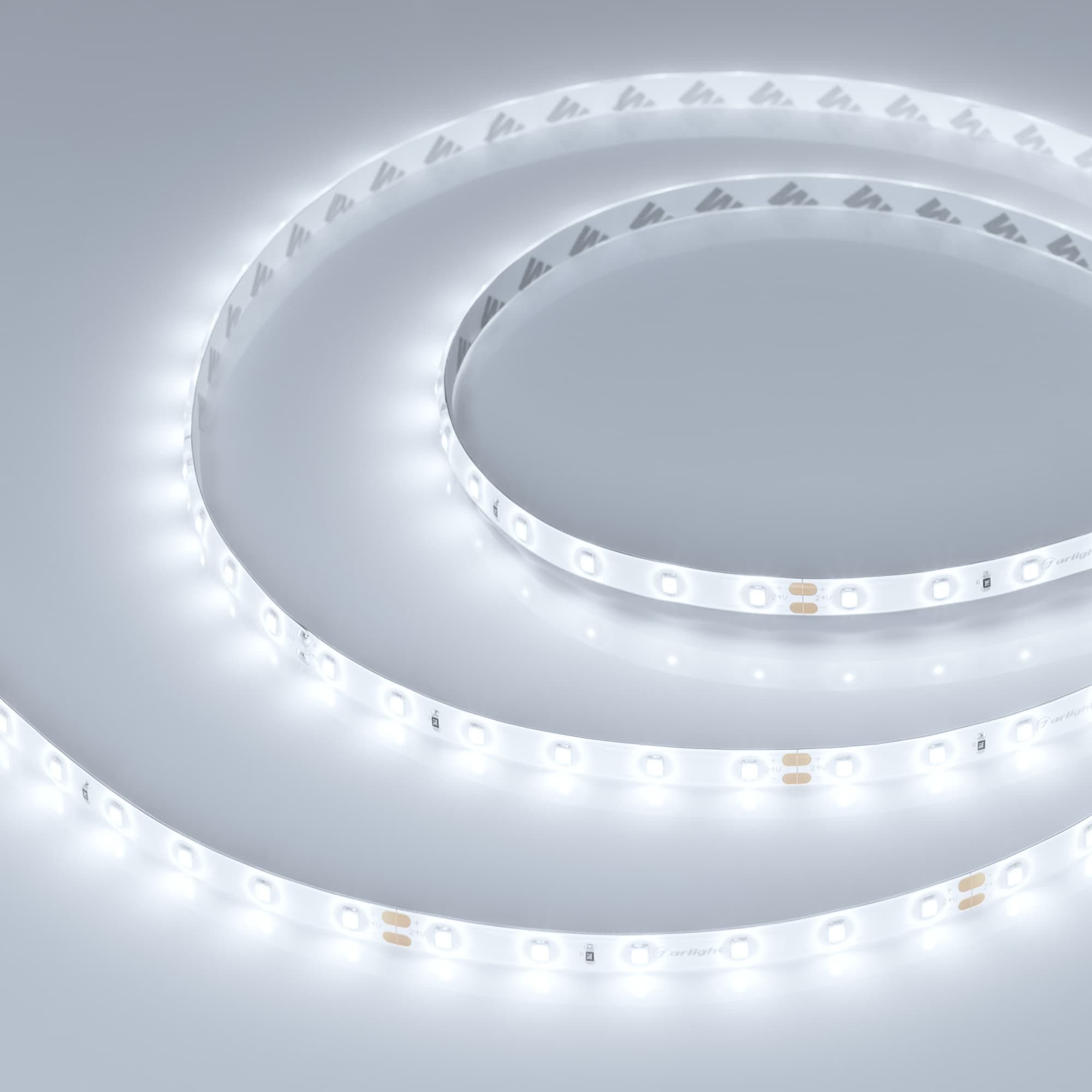 Светодиодная лента герметичная RTW-SE-A60-8mm 24V White6000 (7.2 W/m, IP65, 2835, 5m) (Arlight, 7.2 Вт/м, IP65) 020522(2) — фото 1