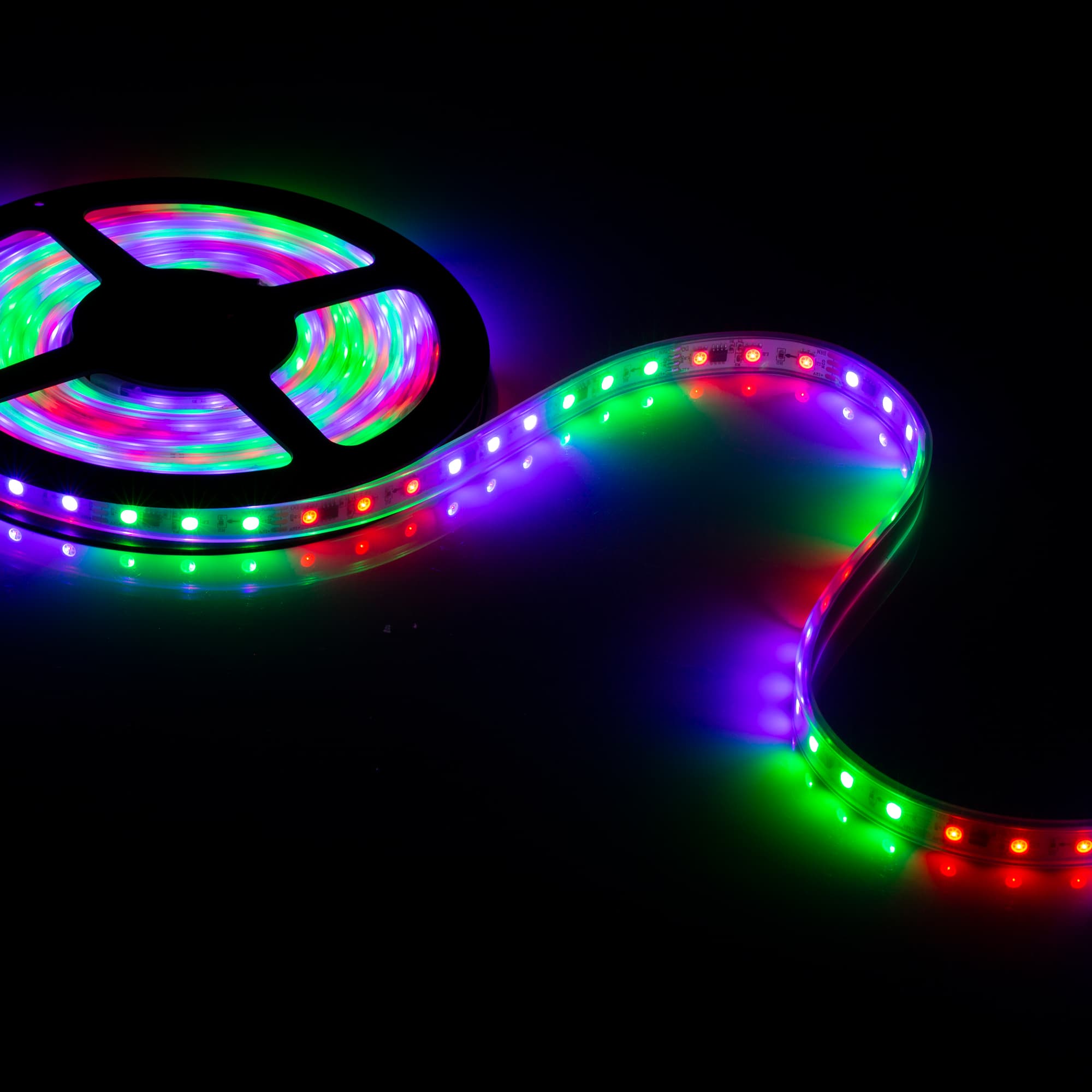 Светодиодная лента SPI-5000P-5060-60 12V Cx3 RGB-Auto (12mm, 13.2W/m, IP66) (Arlight, Закрытый, IP66) 021230(1) — фото 3