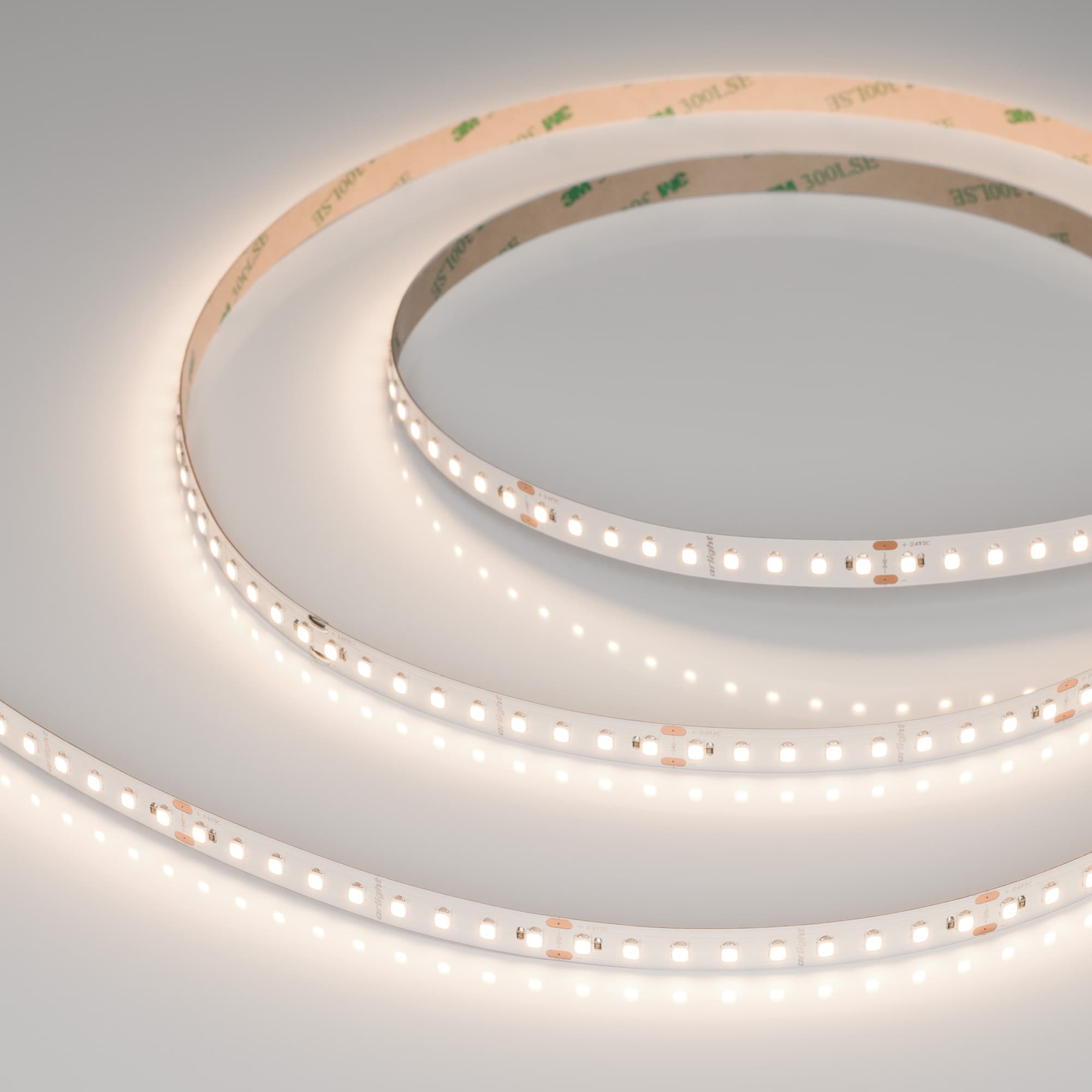 Светодиодная лента UL-A126-10mm 24V Warm3500 (8 W/m, IP20, 5m) (Arlight, высок.эфф.165 лм/Вт) 044496 — фото 1